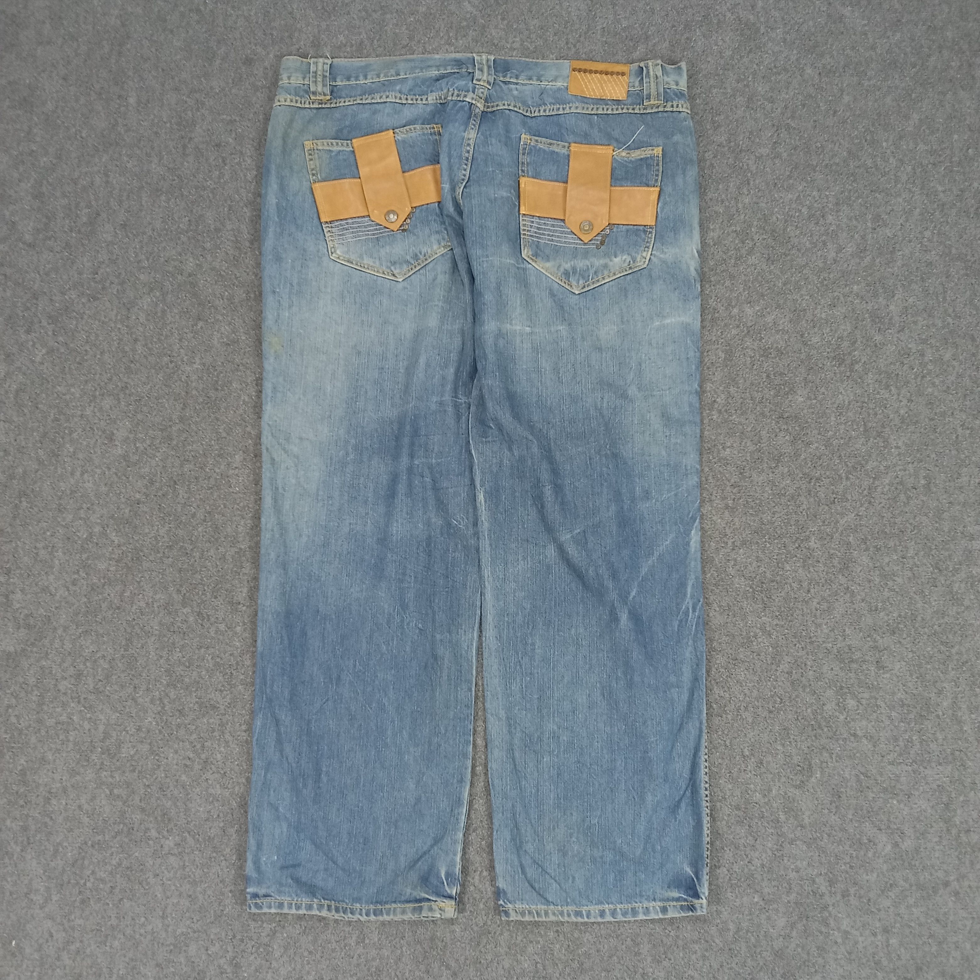 Pelle Pelle × Vintage Pelle Pelle Premium Pocket Designs Denim Jeans Size US 42 / EU 58 - 1 Thumbnail