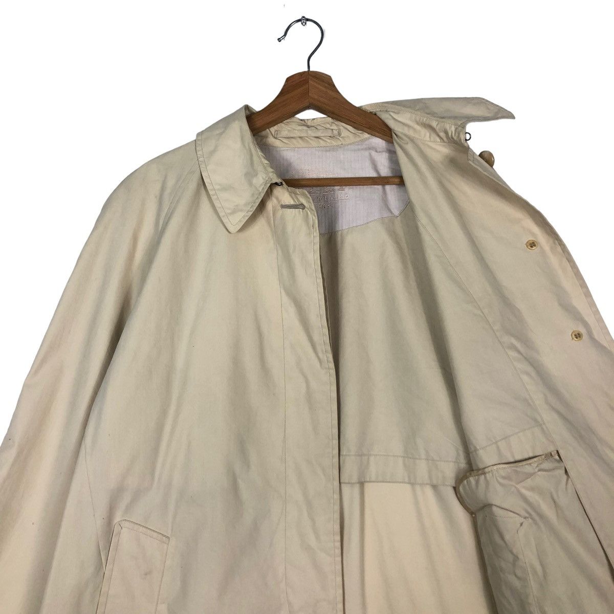 Bally × Designer 🔥VINTAGE LONG JACKET BALLY MADE IN ITALY DOUBLE COLLAR Size US M / EU 48-50 / 2 - 13 Thumbnail