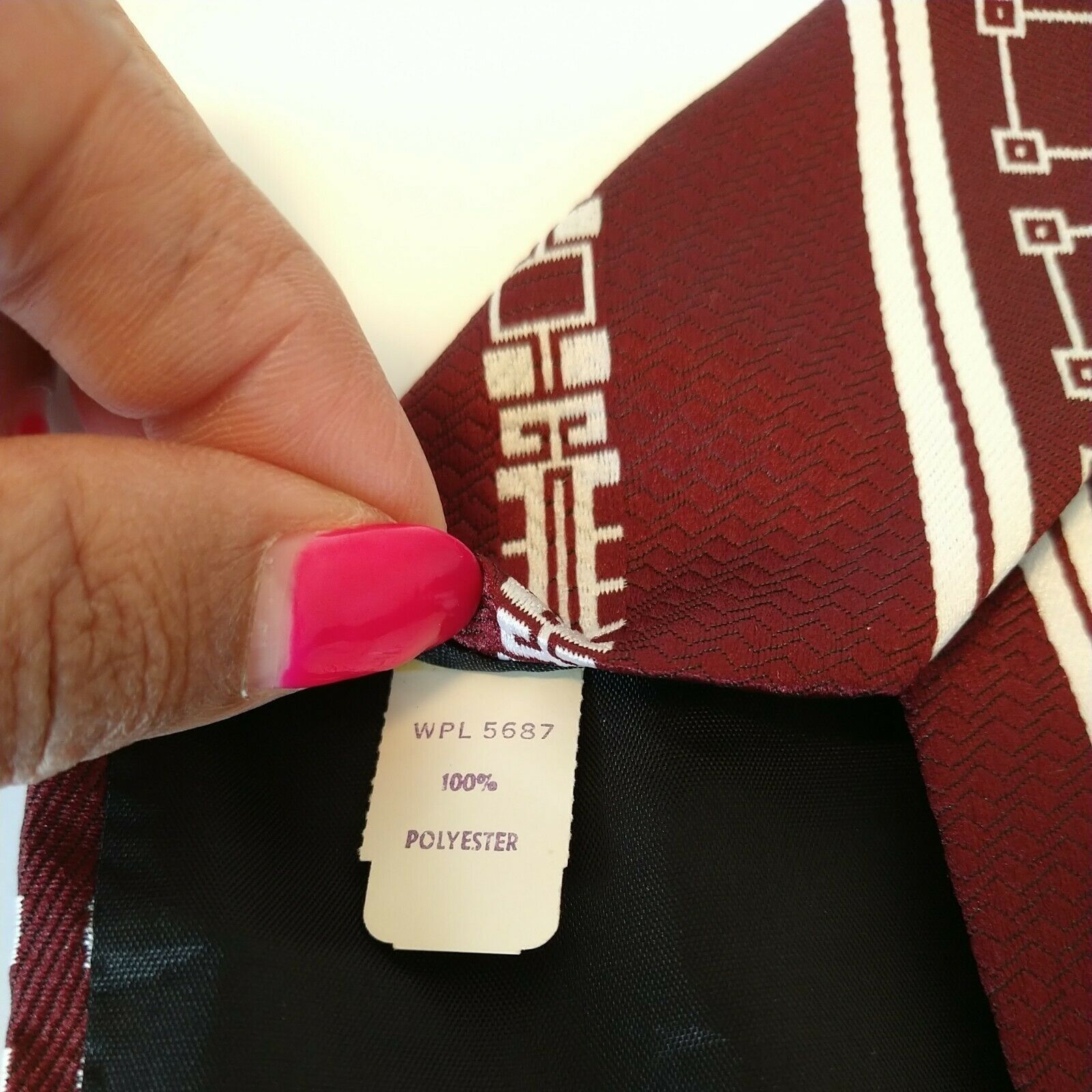 Other Vintage 70s Carriage Cravats Tie Men Necktie Red Burgundy Size ONE SIZE - 5 Thumbnail