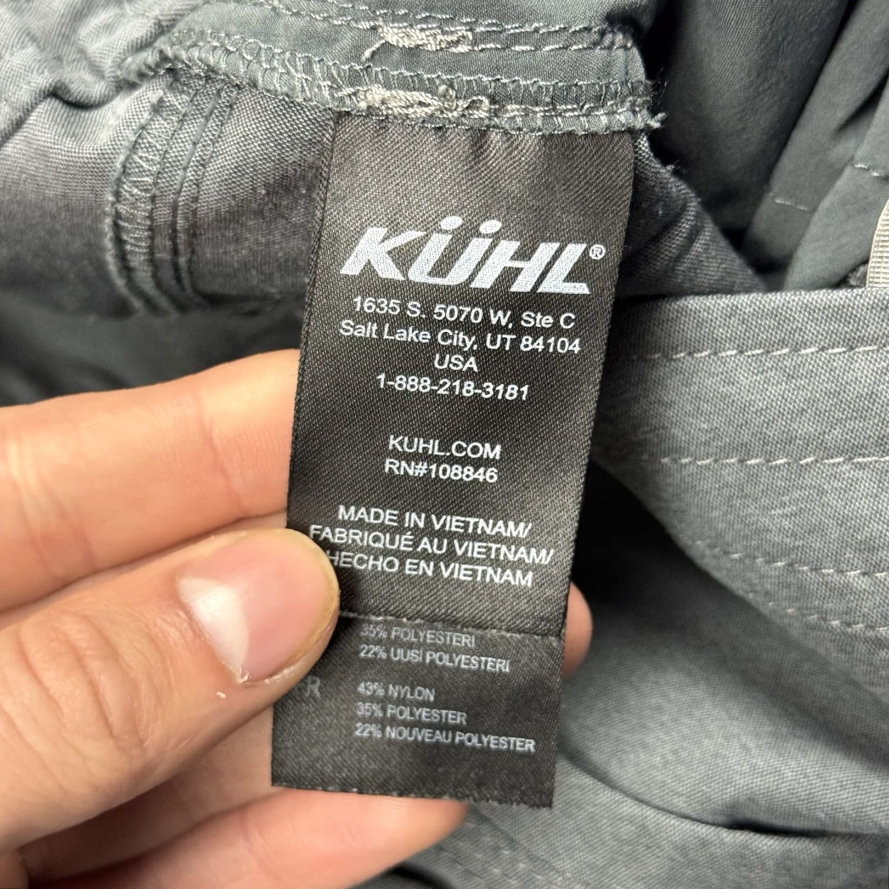 Vintage WOMENS KUHL TREKR KAPRI LIGHTWEIGHT STRETCH HIKING PANTS DARK GRAY ZIP POCKET 4 Size 27" / US 4 / IT 40 - 4 Thumbnail