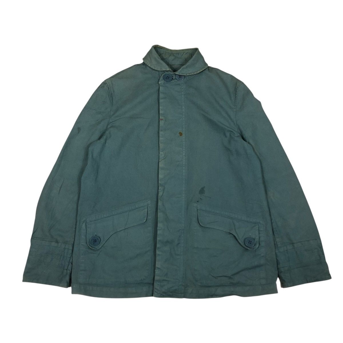 🔥VINTAGE CHORE WORK MILITARY SHAWL COLLAR OCEAN UNION