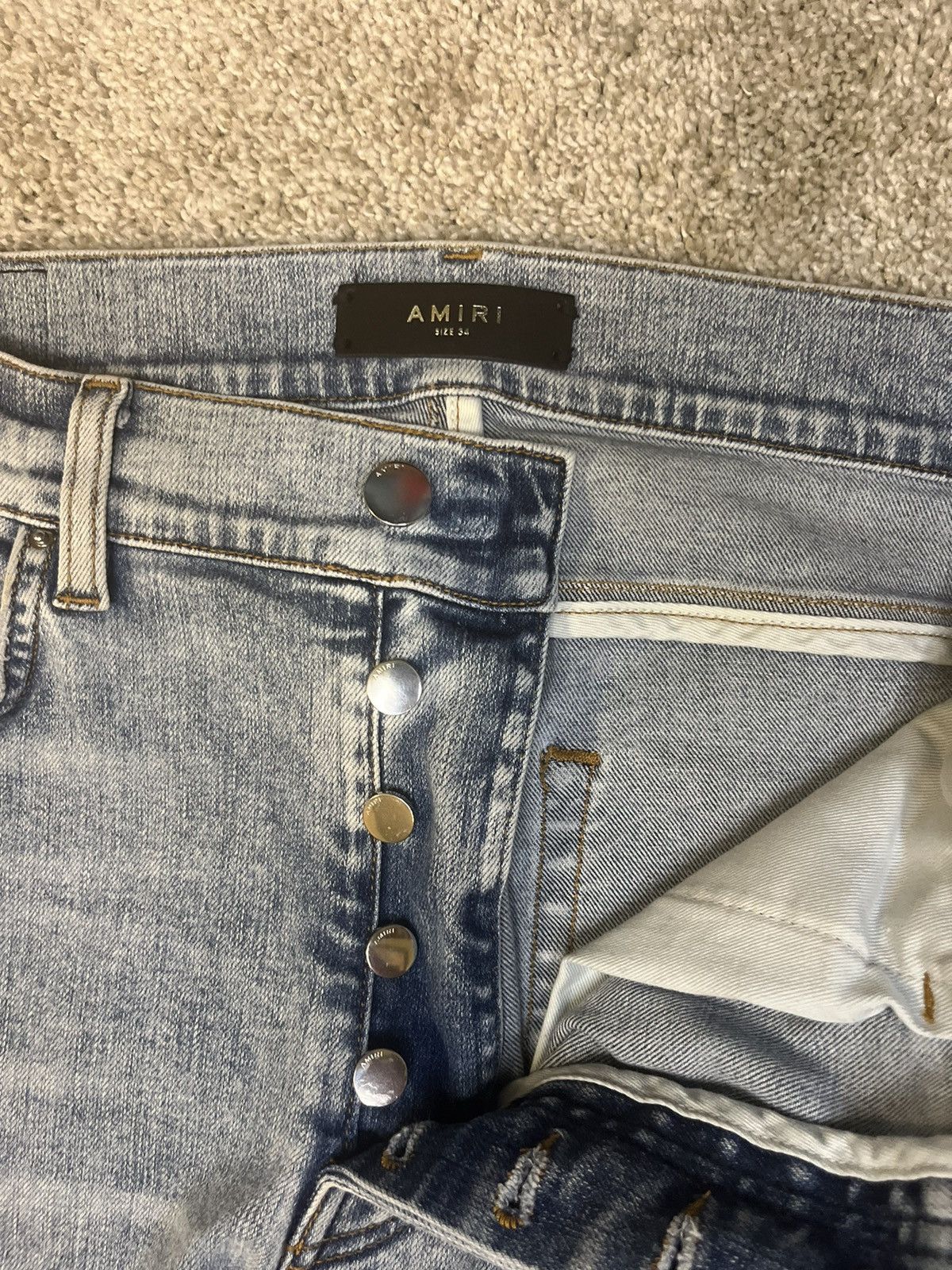 Amiri Amiri Mx1 Iridescent Jeans Size US 34 / EU 50 - 4 Thumbnail