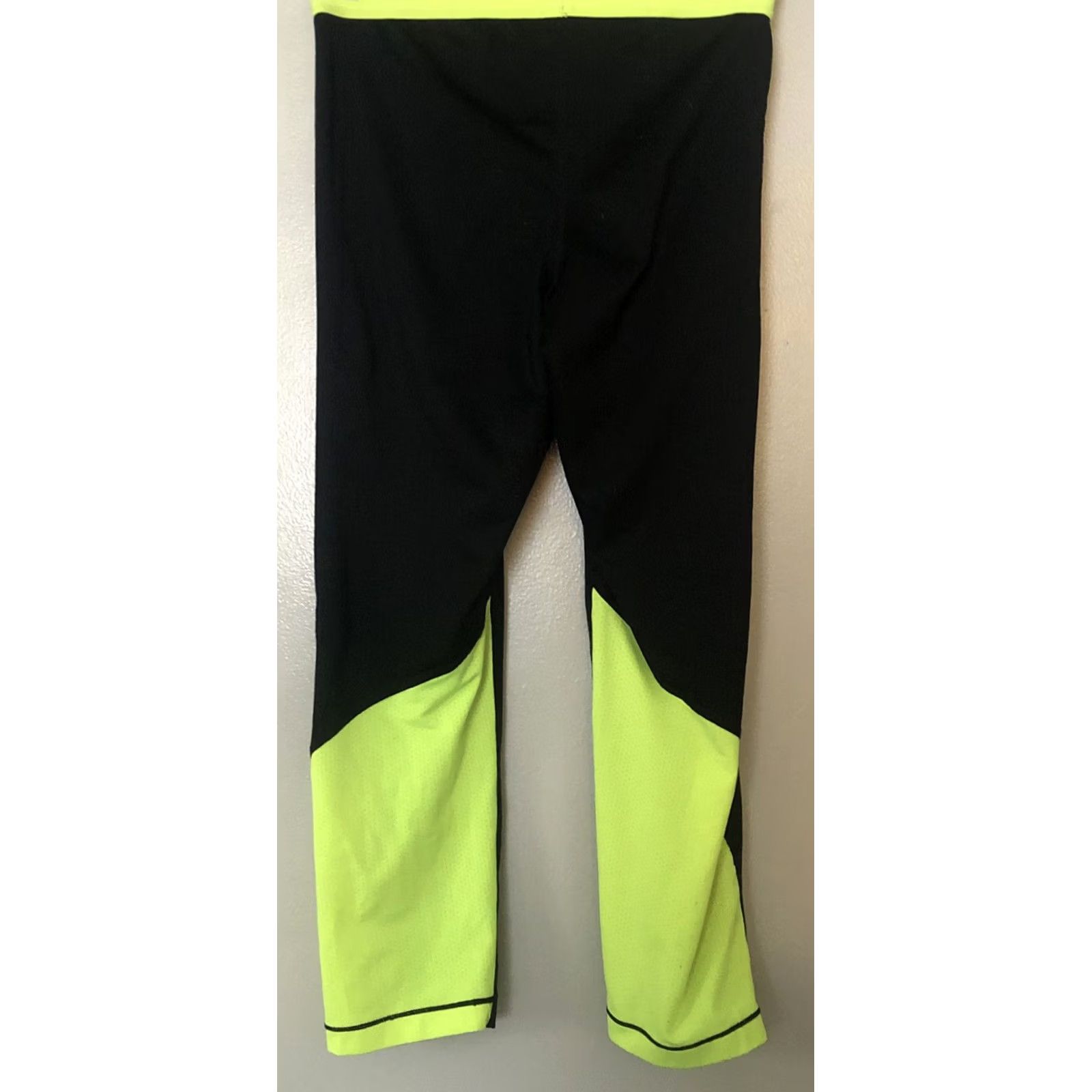 Nike Nike Pro Leggings Womens XS Black Neon Logo Dri Fit Athletic Pants Size 26" / US 2 / IT 38 - 4 Thumbnail