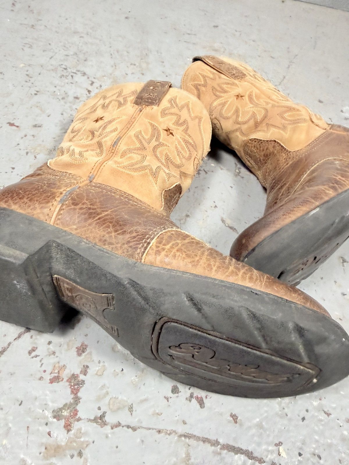 Ariat 2000s Ariat Round Toe Cowboy Boots Size US 8.5 / EU 41-42 - 3 Thumbnail