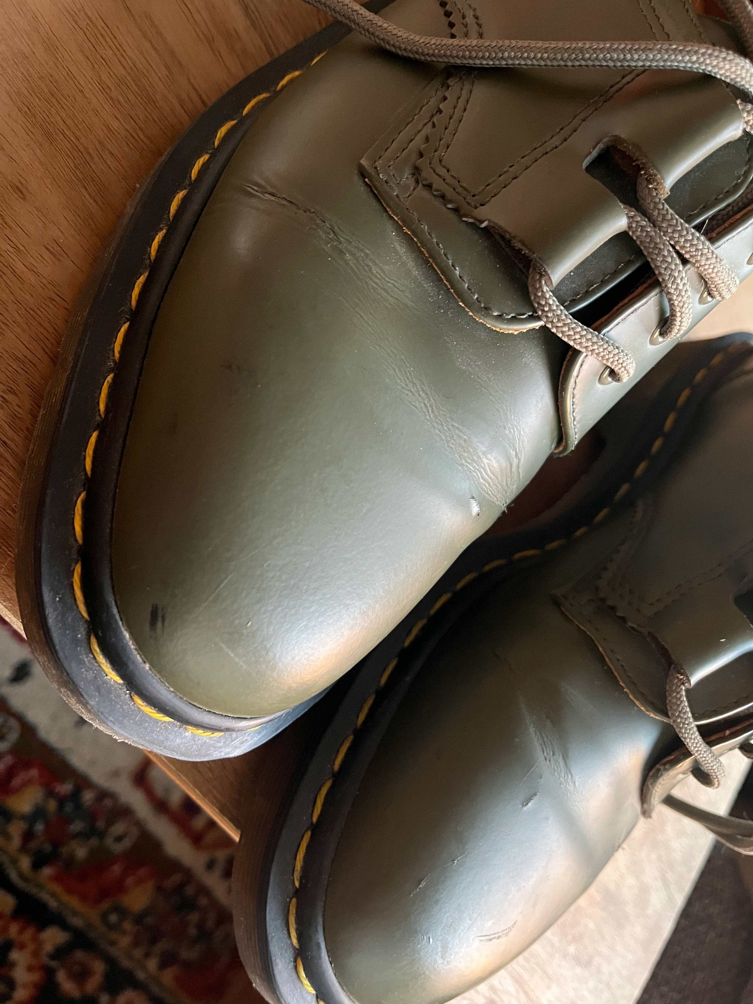 Dr. Martens × Engineered Garments Limited Edition Archive EG Smooth Ghille Shoe Khaki Size US 5.5 / EU 38 - 5 Thumbnail