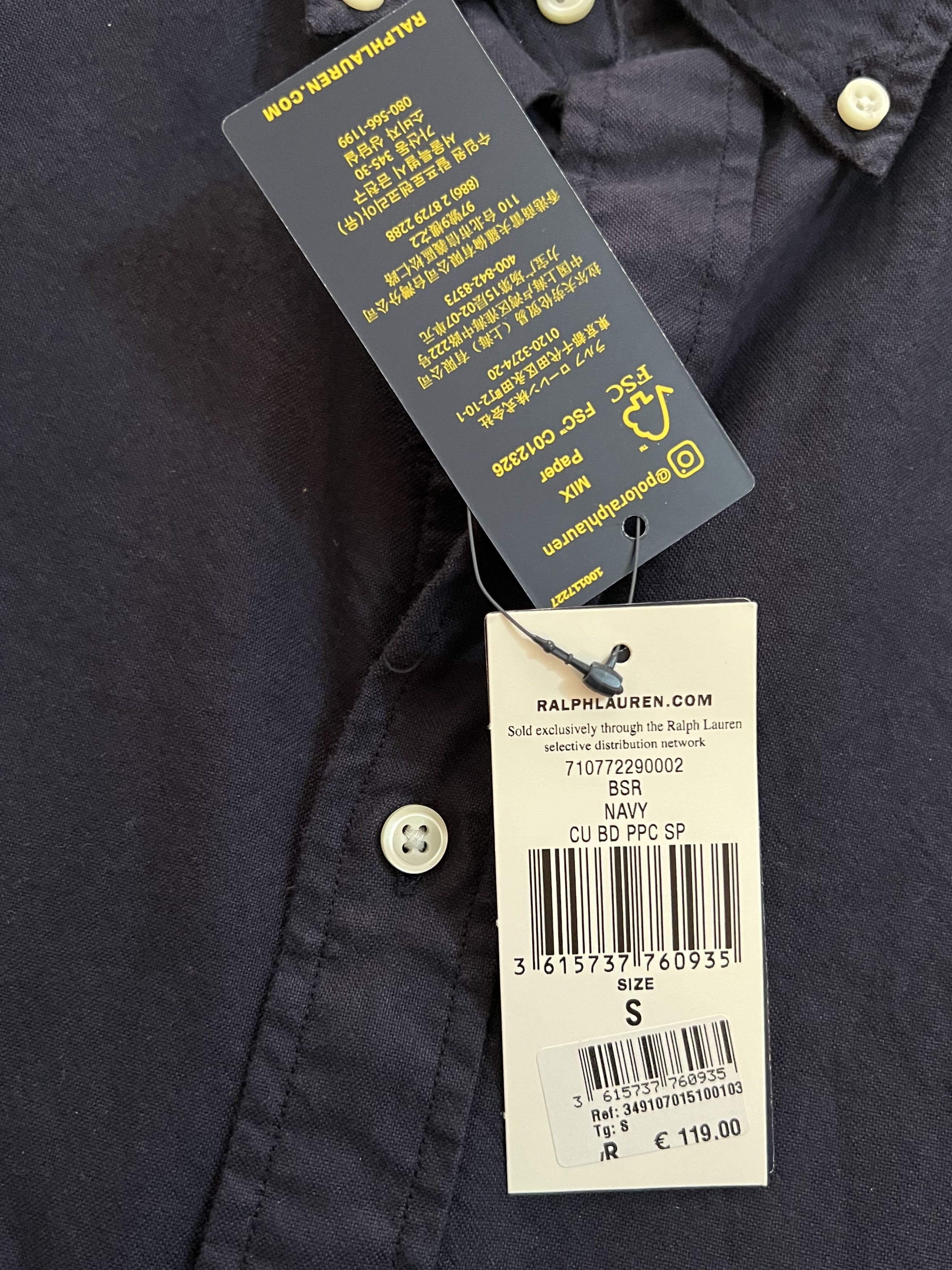 Polo Ralph Lauren Polo Ralph Lauren shirt custom fit navy red Oxford stretch Size US S / EU 44-46 / 1 - 17 Thumbnail