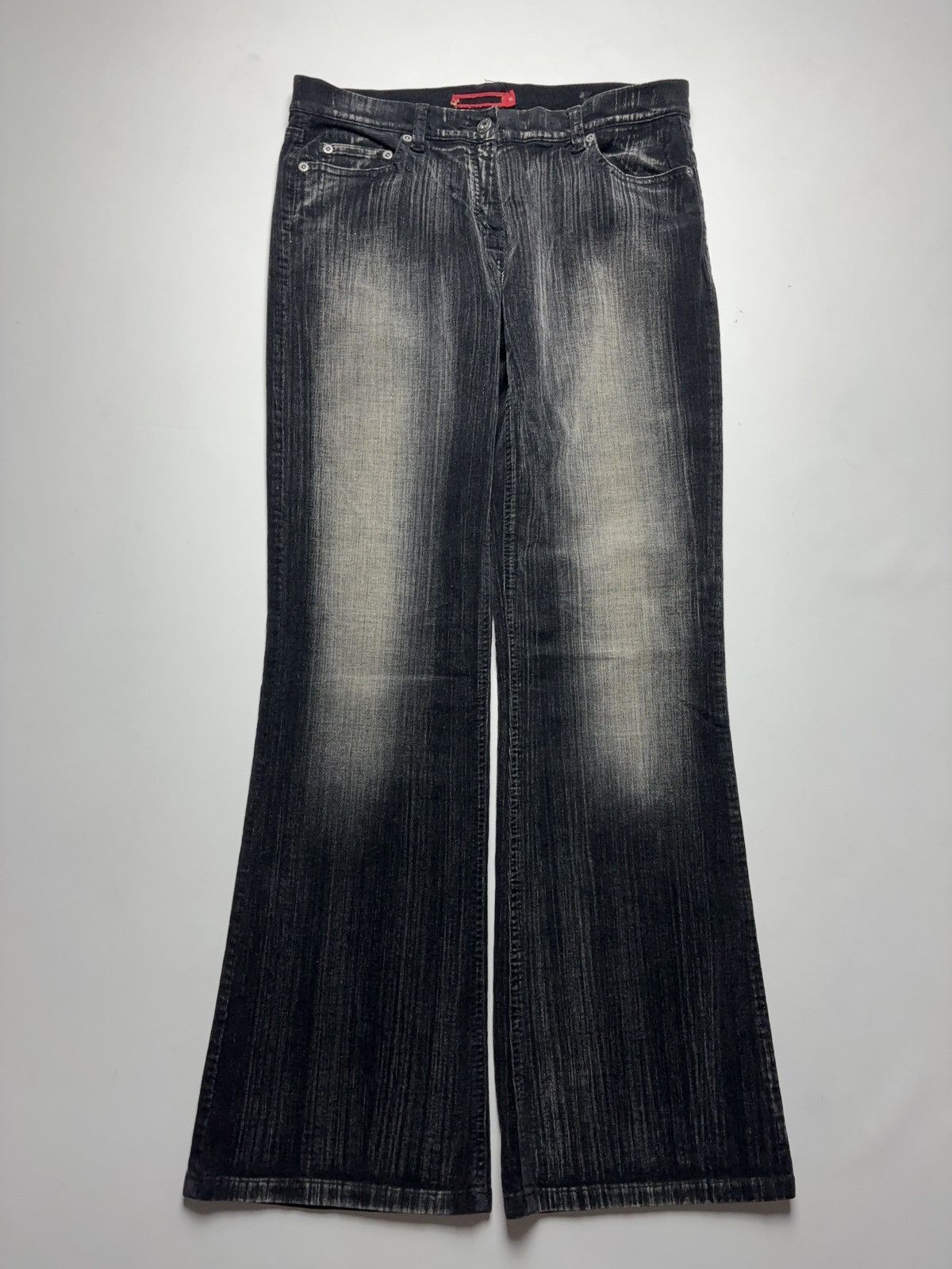 Faded vintage flared faded pants