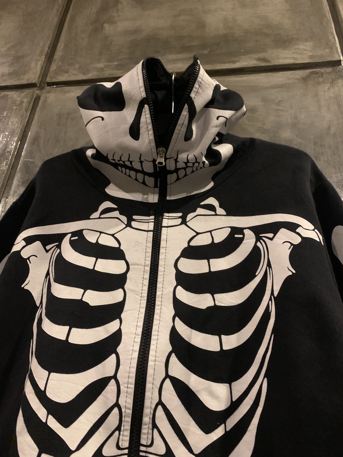 Japanese Brand Unknown Skull Bone Full Zip Hoodie Size US M / EU 48-50 / 2 - 5 Thumbnail