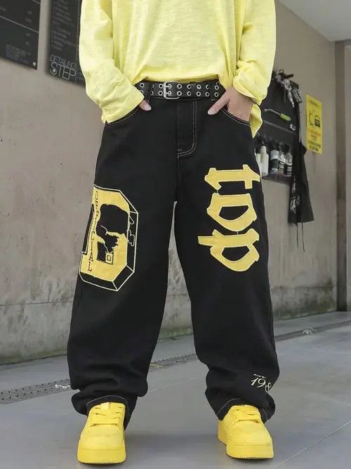 Modern DRIP Graphic baggy jeans pants