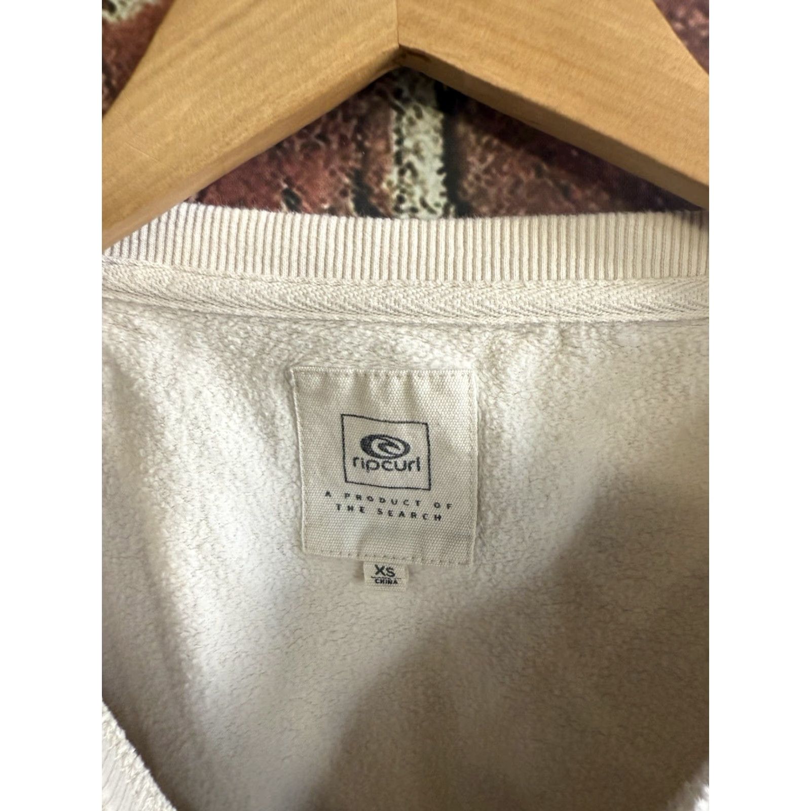 Rip Curl Rip Curl Womens Ivory Cropped Pullover Sweatshirt XS Size XS / US 0-2 / IT 36-38 - 3 Thumbnail