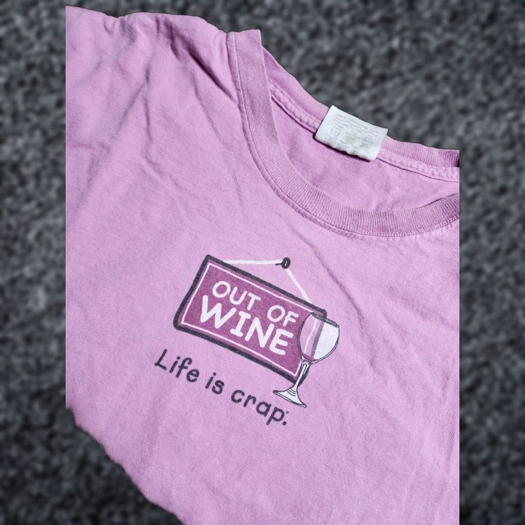 Alife Life is Crap Parody Shirt Adult XL Purple Funny Wine Size US XL / EU 56 / 4 - 1 Thumbnail