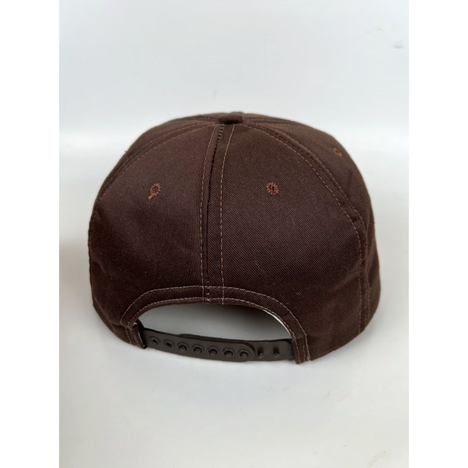 Vintage VINTAGE Snap-Back Hat Cap Brown 80s USA Made Insulated Patch Scramble One Size Men Brown Cap Adjustable Men 80s Vintage Size ONE SIZE - 5 Thumbnail