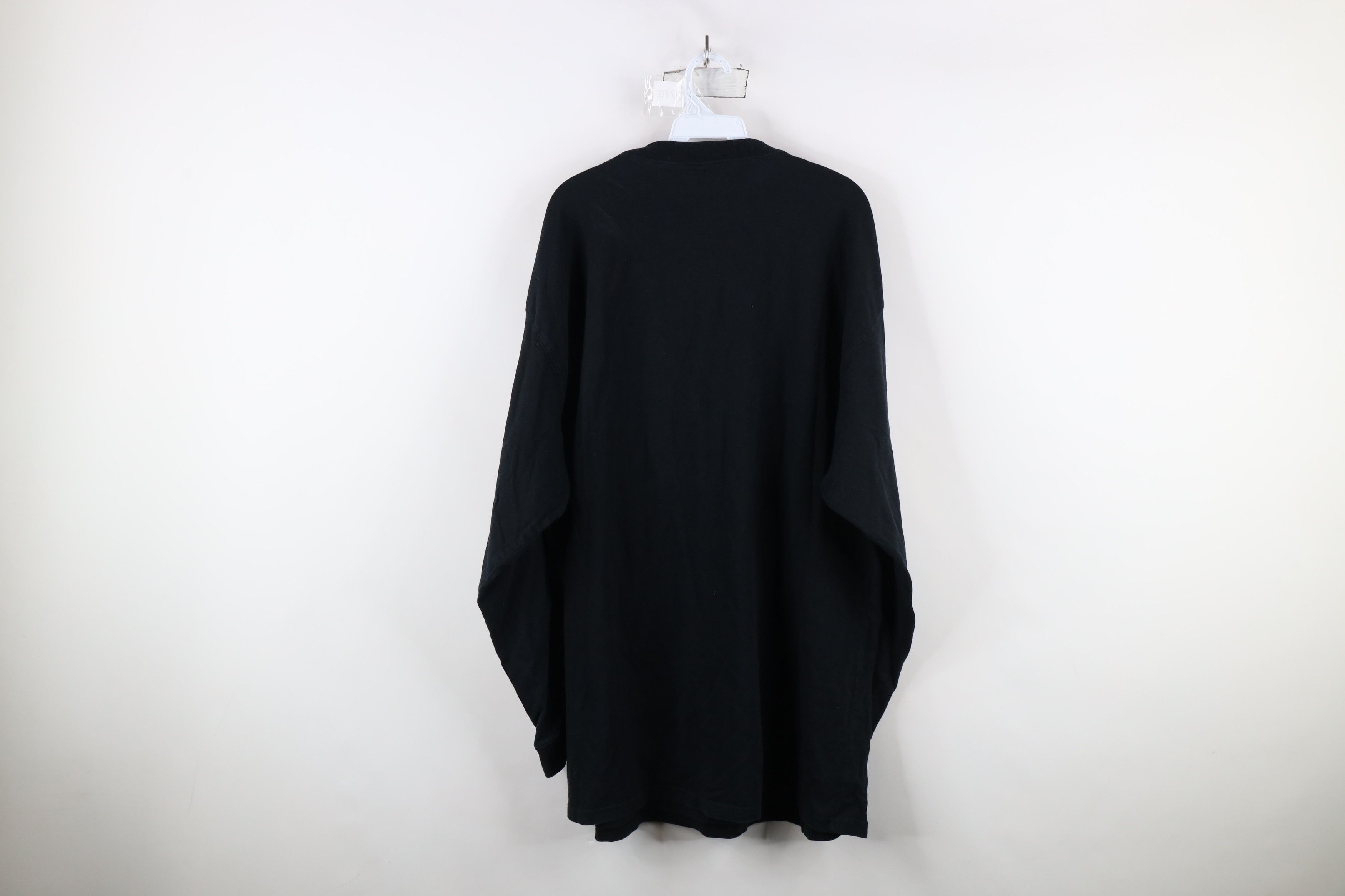 Vintage Vintage 90s Streetwear Long Sleeve T-Shirt Black Cotton Size US XXL / EU 58 / 5 - 12 Thumbnail
