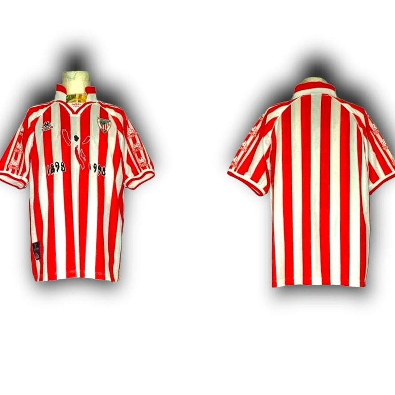 Kappa Athletic Club Bilbao Spain 1996 1997 1998 Home Shirt Jersey Size US XL / EU 56 / 4 - 2 Thumbnail