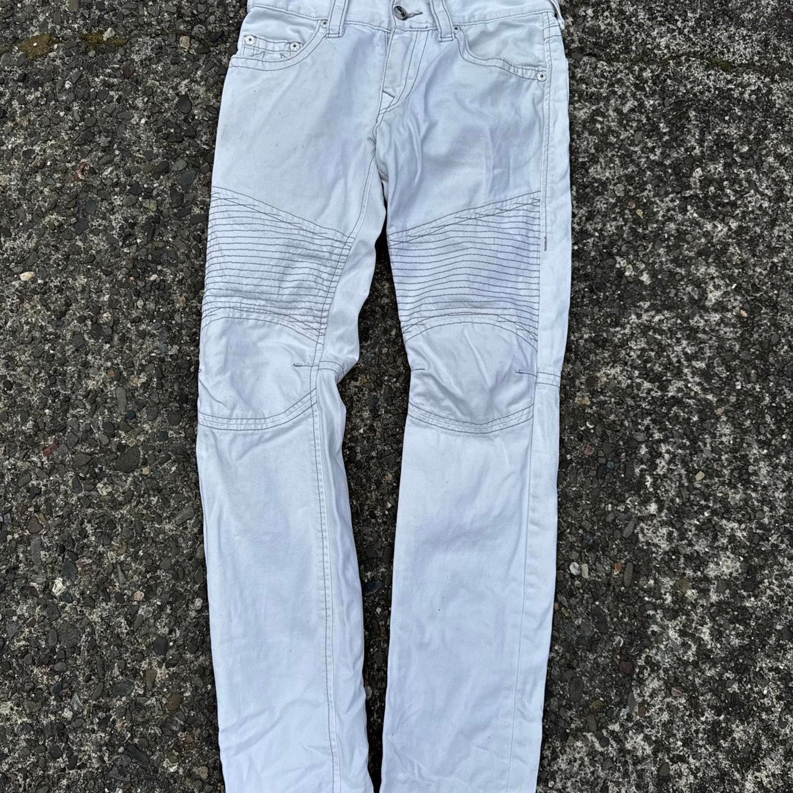 True Religion Women’s True Religion Moto Jeans – Size 28 Size 28" / US 6 / IT 42 - 3 Thumbnail