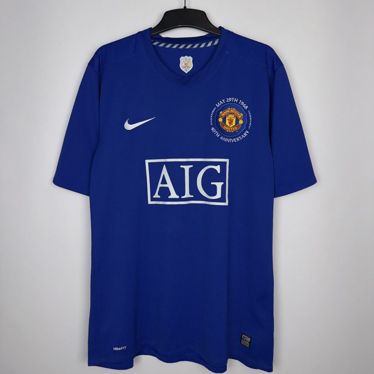 Nike MANCHESTER UNITED 2008 2009 FOOTBAL SHIRT SOCCER JERSEY NIKE Size US XL / EU 56 / 4 - 1 Thumbnail