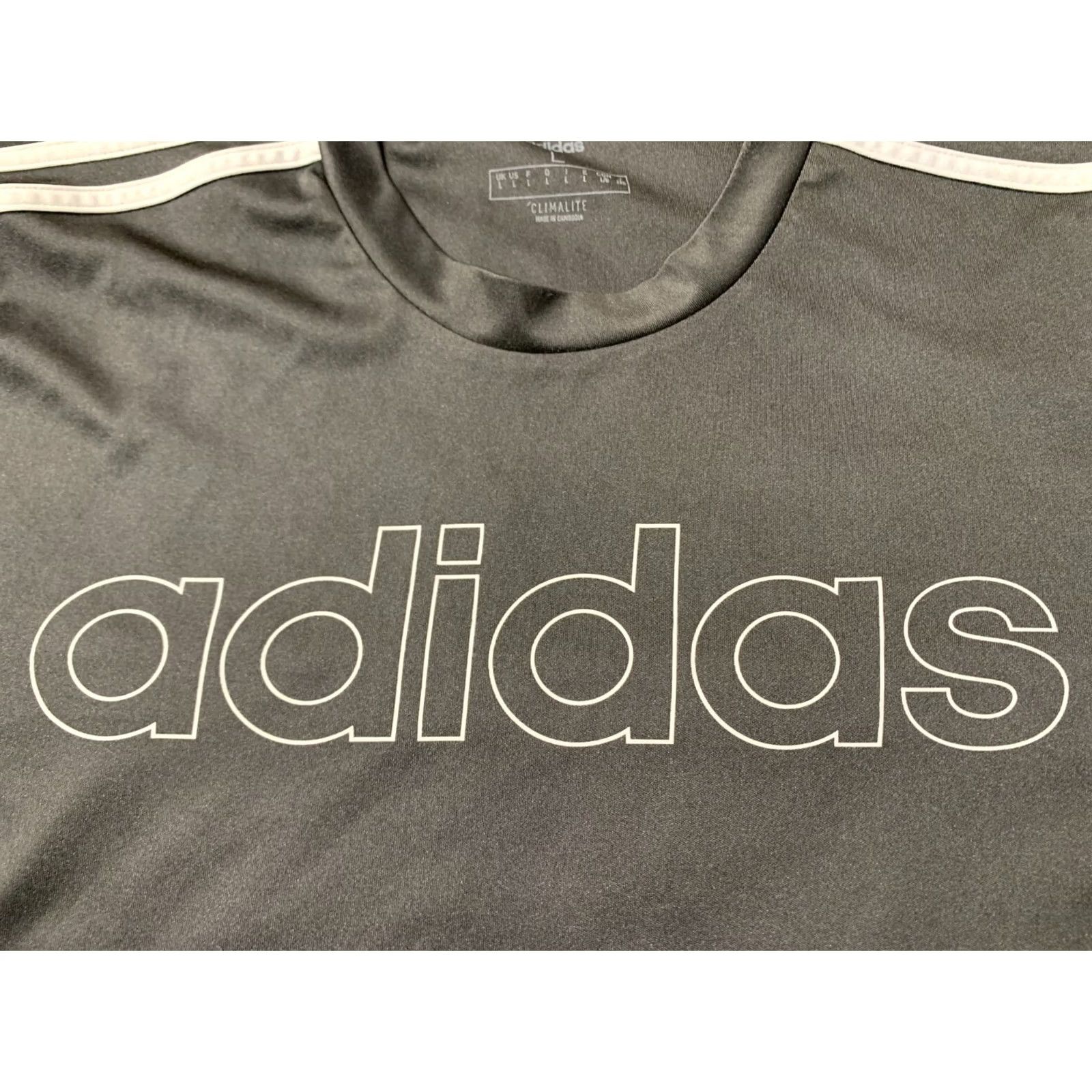 Adidas ADIDAS PERFORMANCE TRAINING SHIRT JERSEY XL MEN Black and Gray 100% Polyester Short Sleeve 2019 Sports Tee T-Shirt Size US XL / EU 56 / 4 - 3 Thumbnail