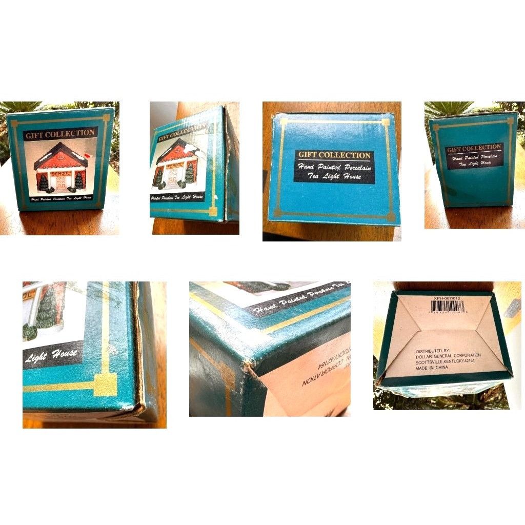 Handmade × Vintage VTG Gift Collection Hand Painted Porcelain School Tea Light Size ONE SIZE - 11 Thumbnail