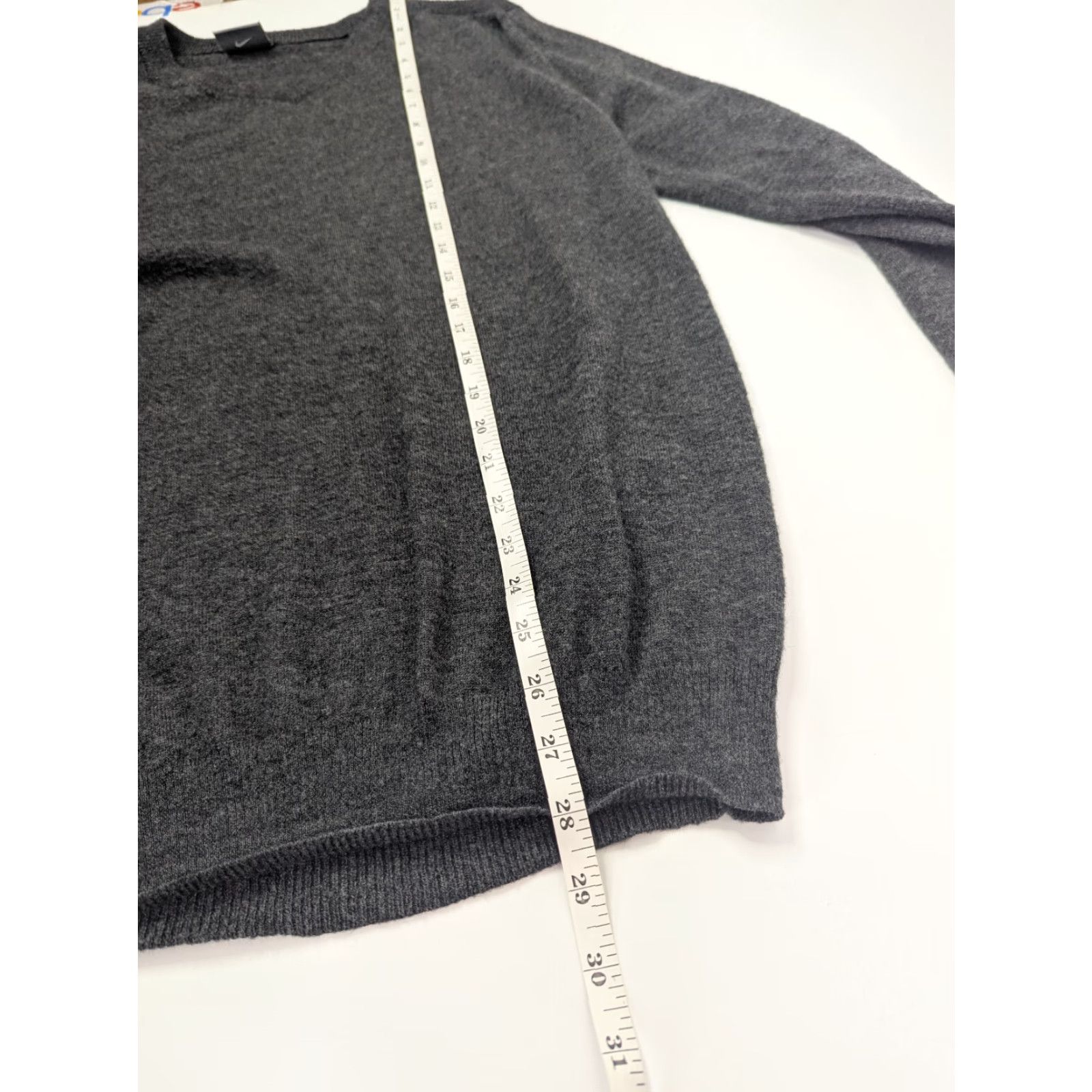 Nike Nike V-Neck Sweater Men L Grey Golf Tour Performance Knit Merino Wool Size US L / EU 52-54 / 3 - 5 Thumbnail
