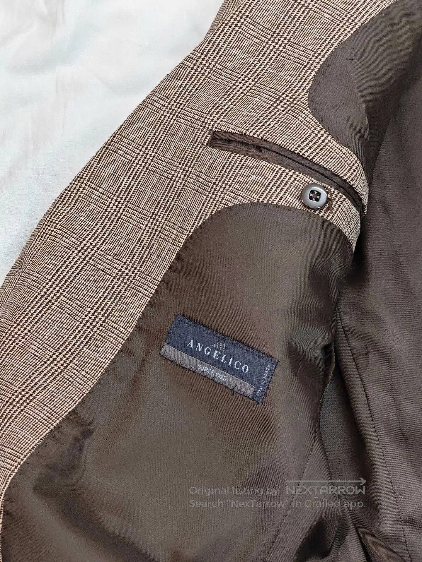 Japanese Brand Italian Checkered Wool Blazer. Size US M / EU 48-50 / 2 - 7 Thumbnail