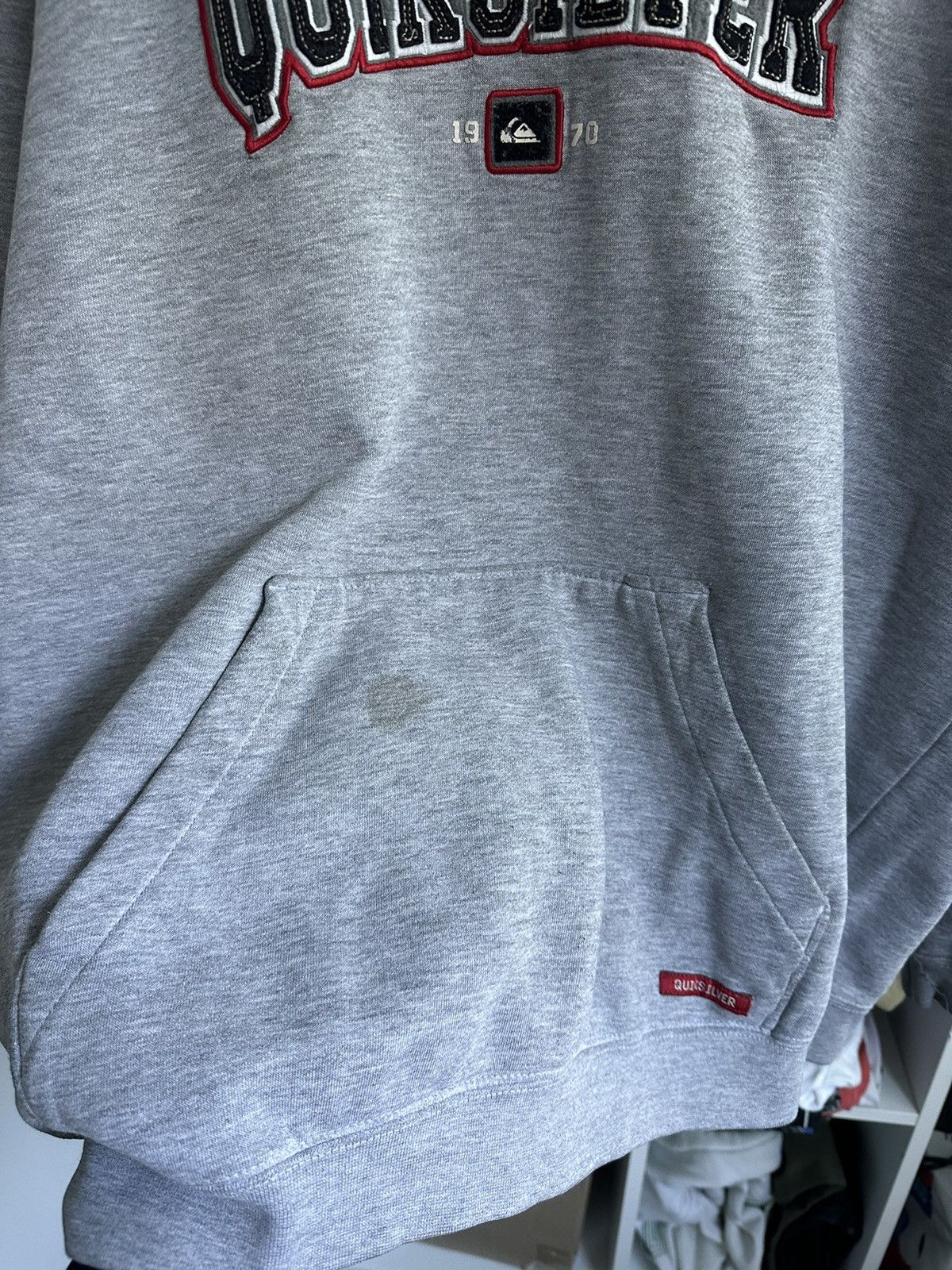 Quiksilver 🔥VINTAGE DISTRESSED QUIKSILVER SURF BAGGY HOODIE🔥 Size US M / EU 48-50 / 2 - 2 Thumbnail