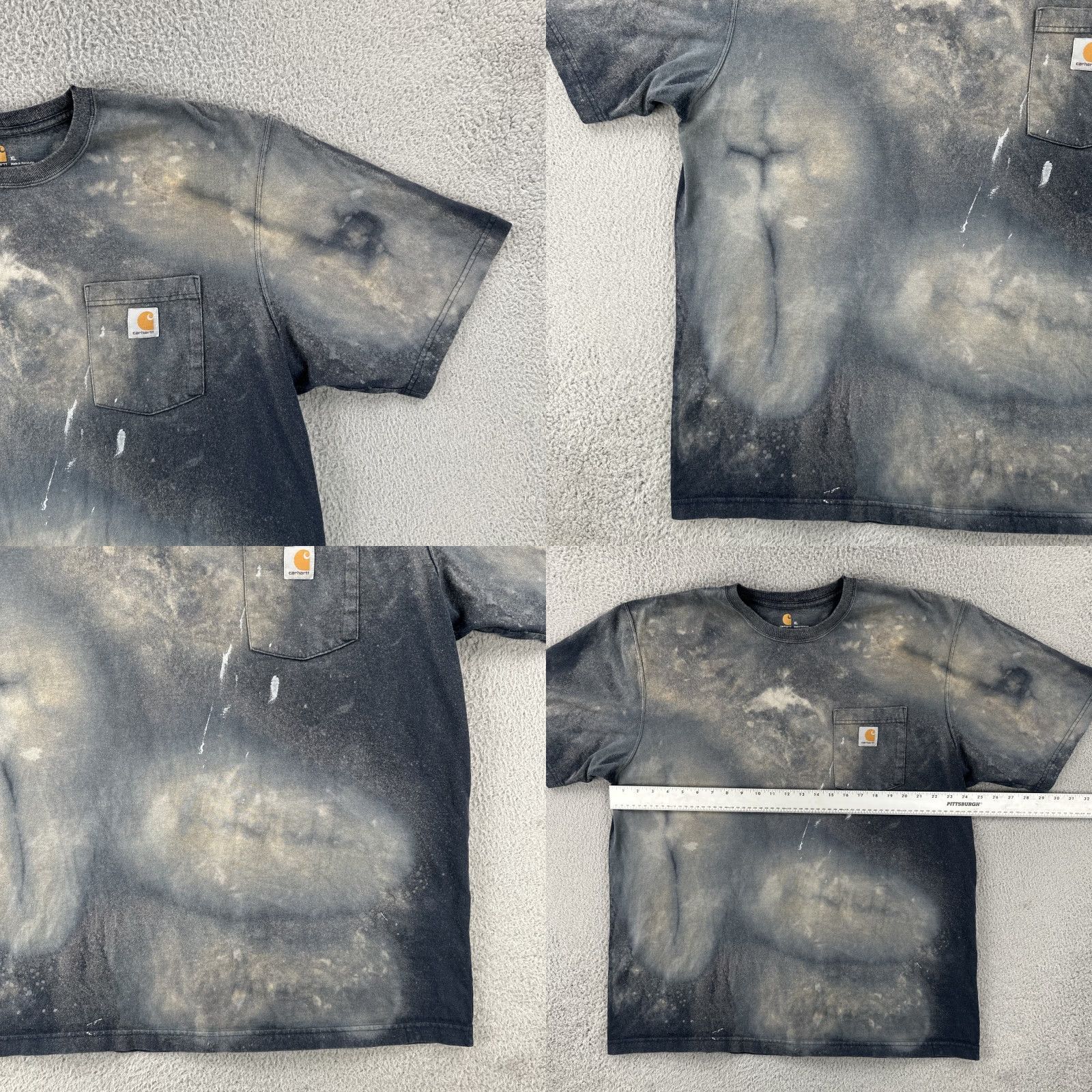 Carhartt Carhartt Original Fit Adult XL Bleach Stain Dyed Short Sleeve T Shirt Workwear Size US XL / EU 56 / 4 - 8 Thumbnail
