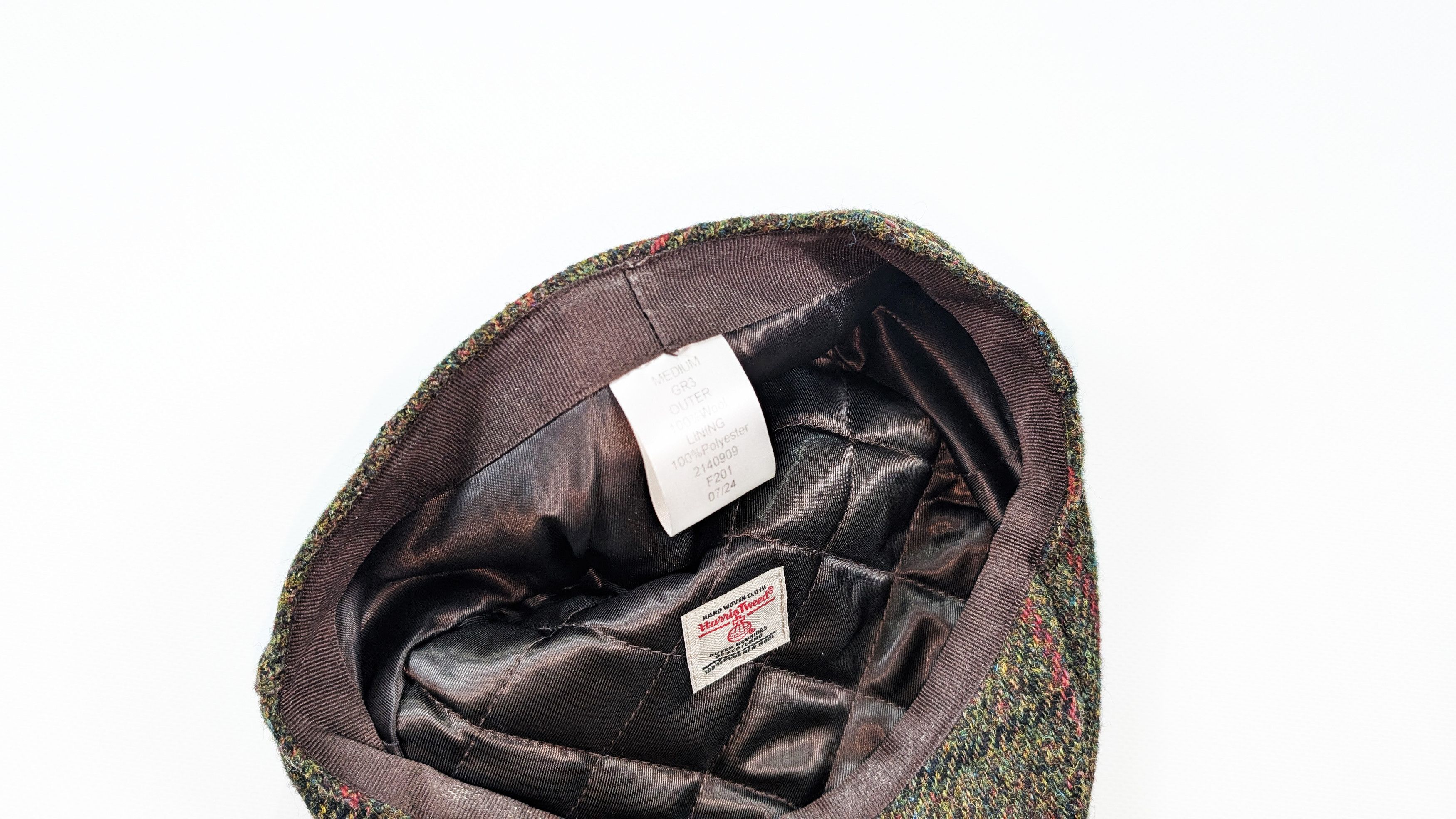 Harris Tweed Harris Tweed Wool Herringbone Tweed Flat Hat Cap Size M Size ONE SIZE - 6 Thumbnail