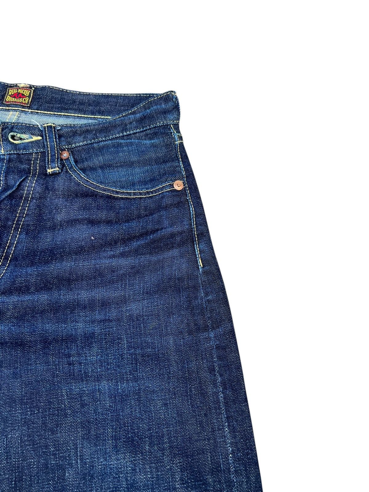 The Real McCoy's Vintage The Real McCoy Fade Blue Denim Selvedge Jeans Size US 30 / EU 46 - 11 Thumbnail