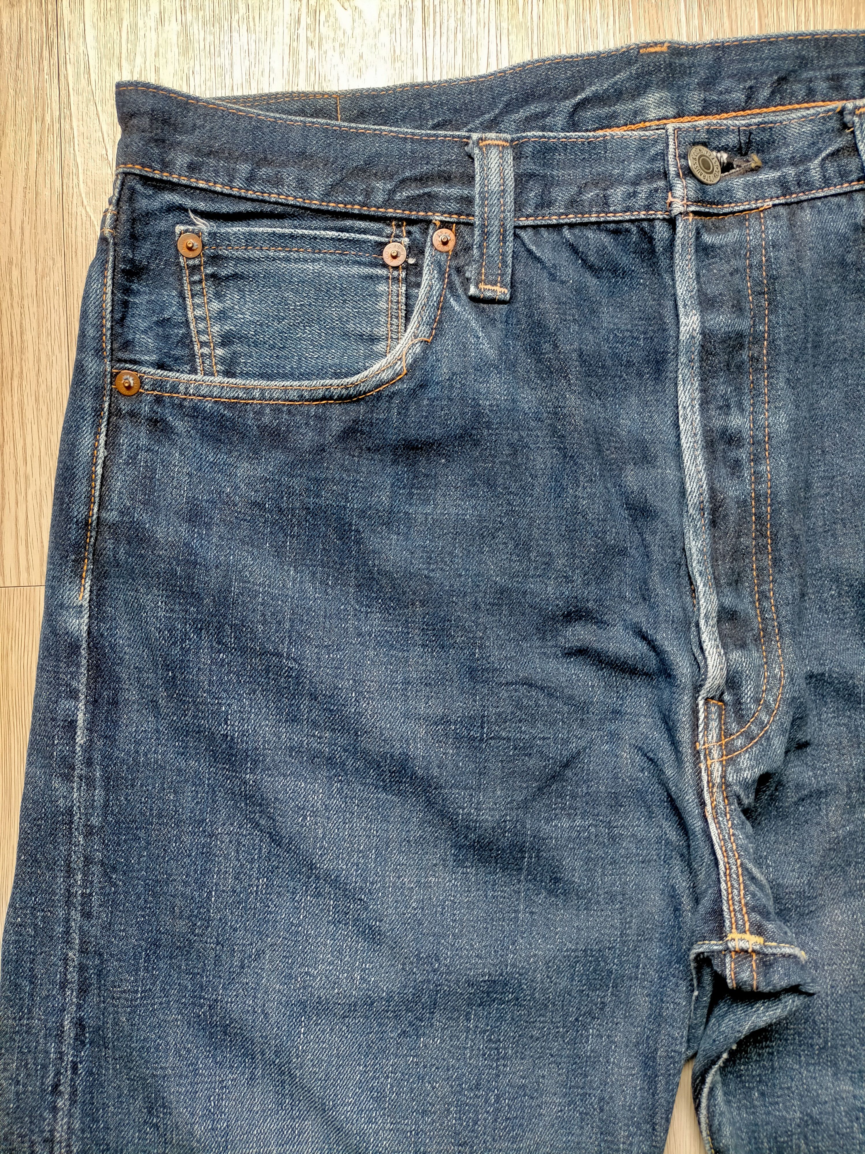 Levi's Vintage Clothing Vintage Levis 501xx Big E Selvedge Jeans Size US 35 - 4 Thumbnail