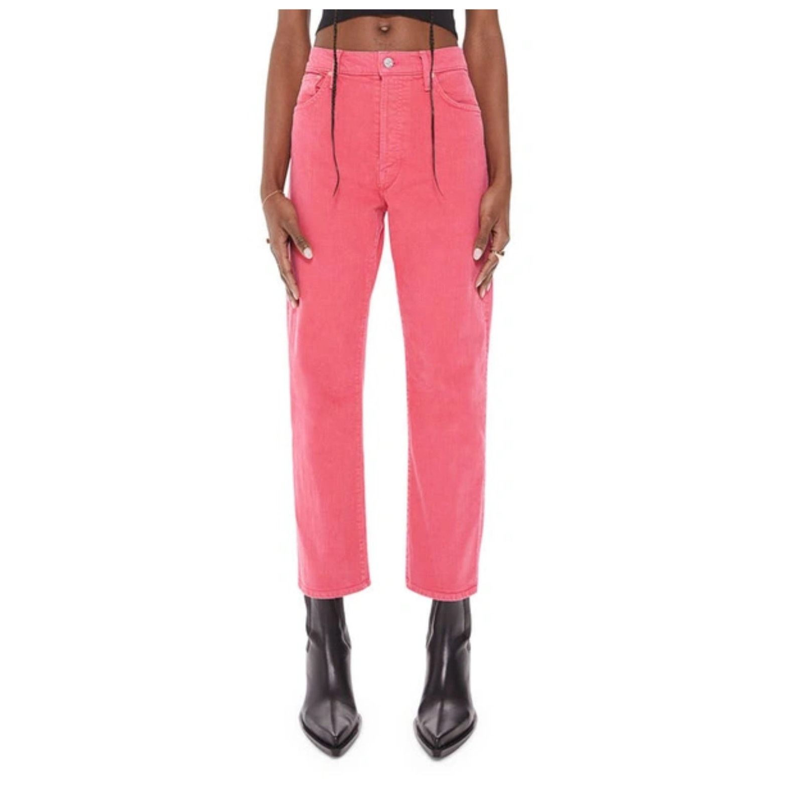 MOTHER MOTHER The Ditcher Crop High Waist Jeans Size 26 Size 26" / US 2 / IT 38 - 3 Thumbnail