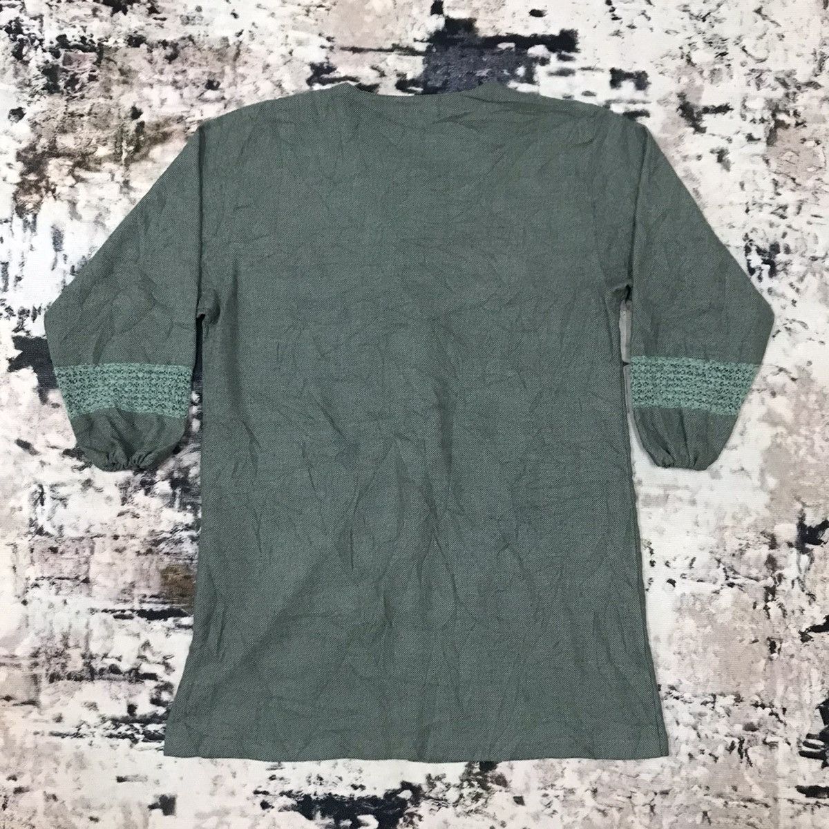 Issey Miyake × Japanese Brand × Vintage Im Product Linen Button Up Open Colar Size M / US 6-8 / IT 42-44 - 7 Thumbnail
