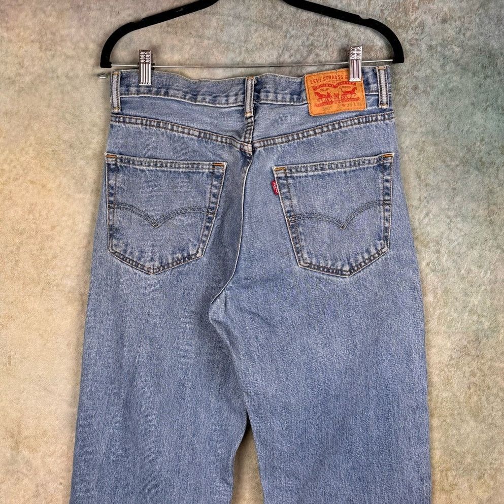 Levi's × Vintage VTG Y2K Levis 550 Denim Jeans Sz 33x34 Blue Straight Leg Size US 33 - 7 Thumbnail