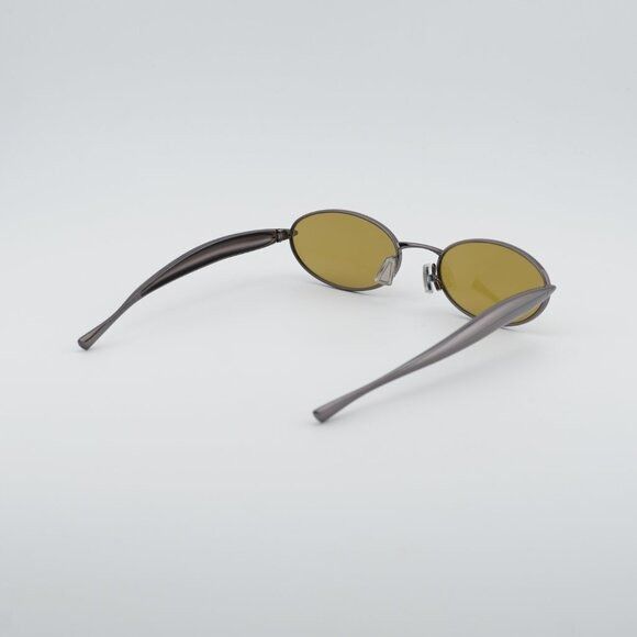 Bottega Veneta Bottega Veneta BV1386S 002 Sunglasses Dark Ruthenium Oval Size ONE SIZE - 4 Thumbnail