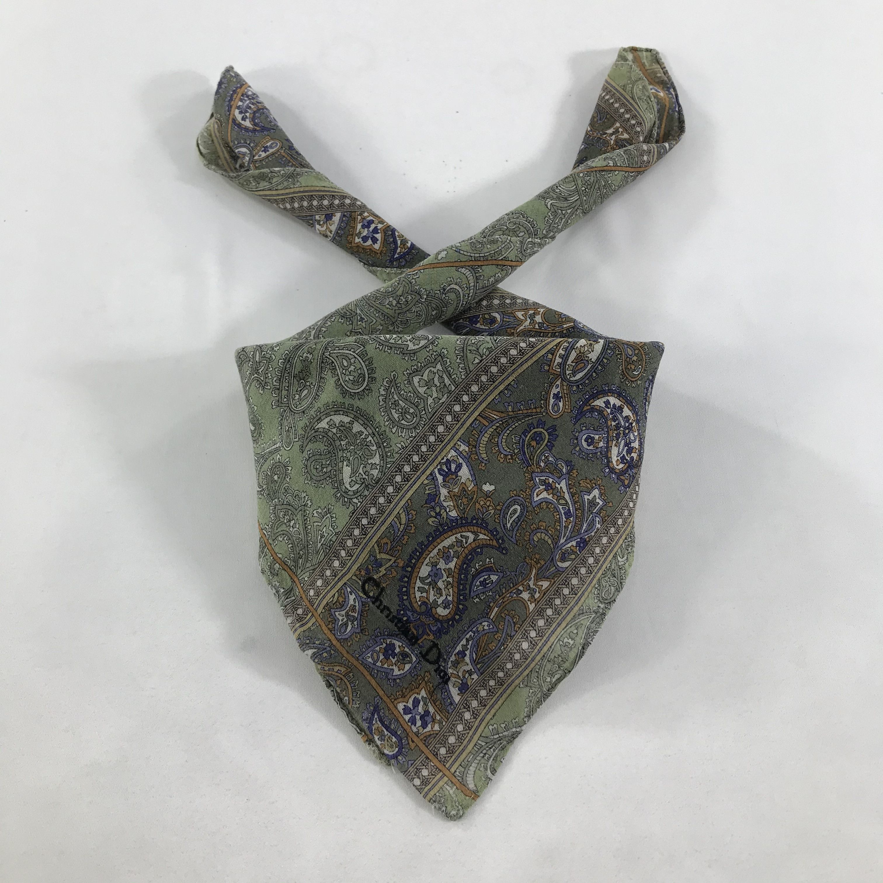 Vintage Christian Dior Bandana / Handkerchief / Neckerchief - S1756 Size ONE SIZE - 3 Thumbnail