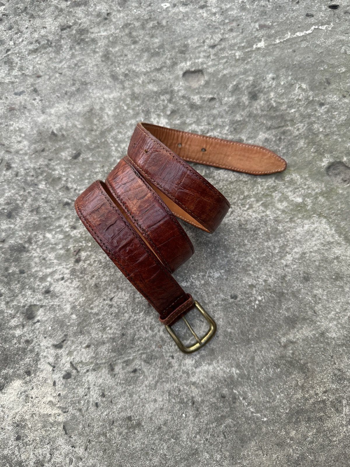 Gap Y2K Gap Snake Belts Streetwear Rare Casual Style USA Leather Size ONE SIZE - 1 Thumbnail
