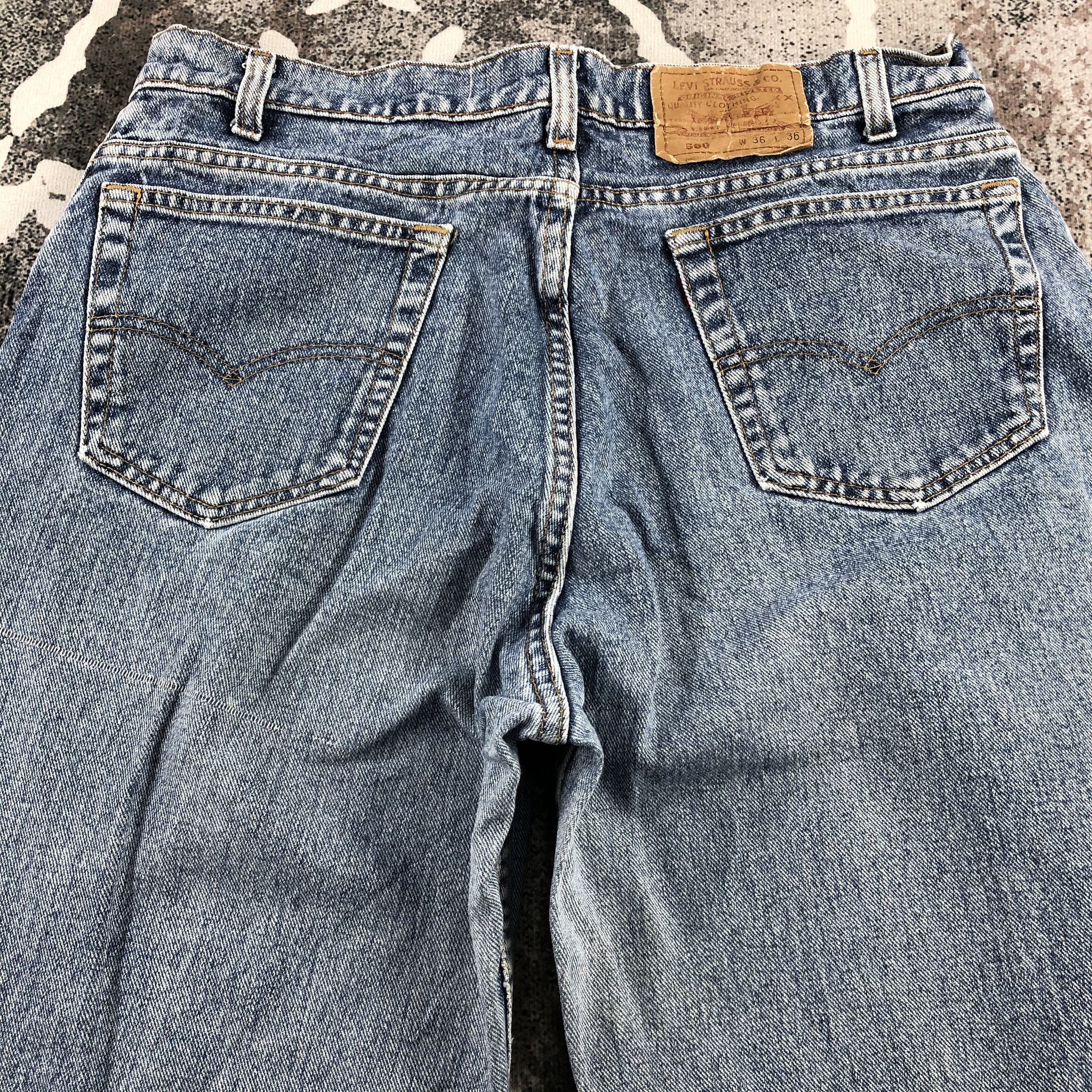 Levi's Vintage 90s Levi's 560 Jeans Medium Wash Denim KJ1015 Size US 36 / EU 52 - 4 Thumbnail