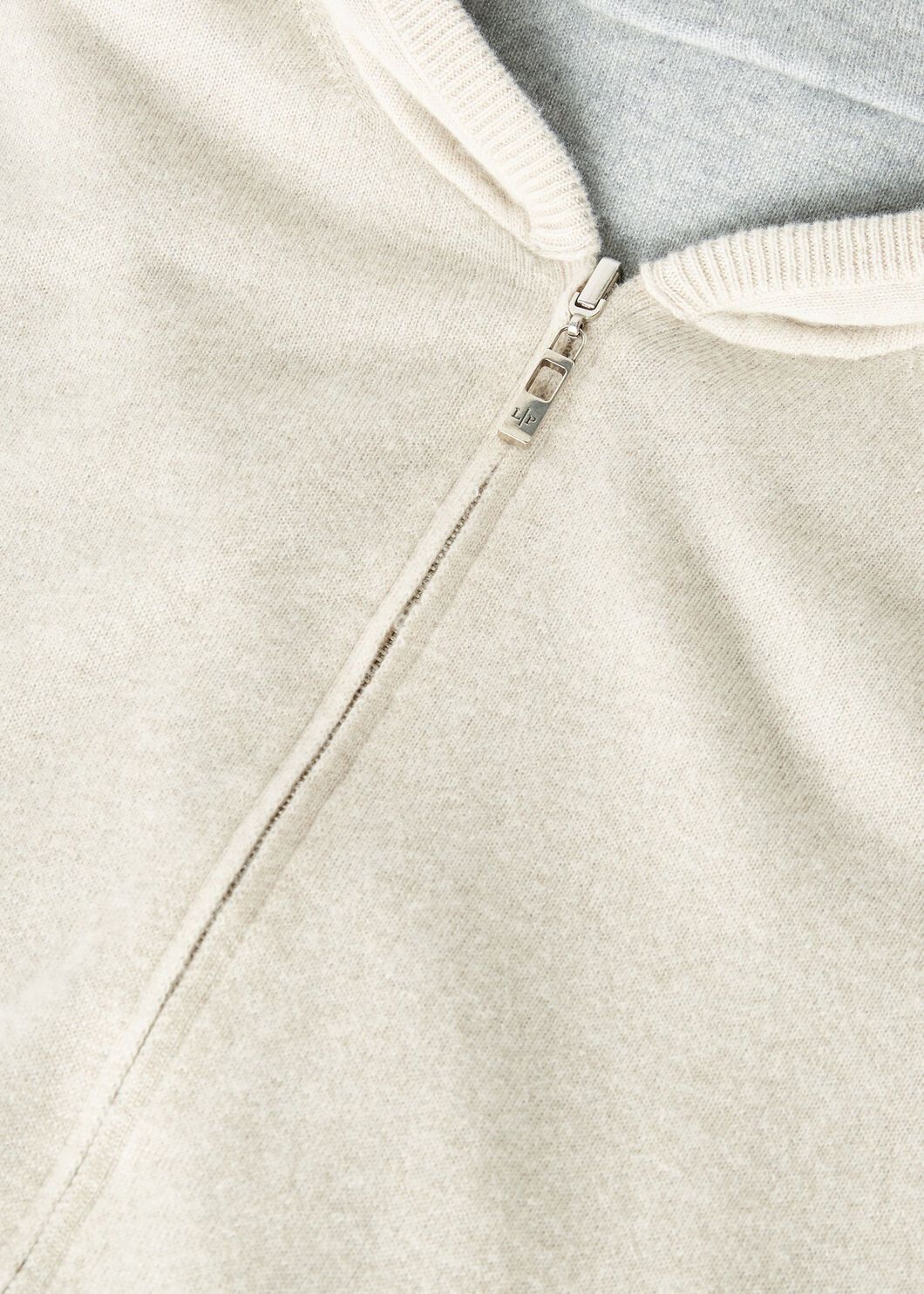 Loro Piana o1w1db10725 FAO2849 Duo Hooded Bomber Sweater in Beige/Grey Size US M / EU 48-50 / 2 - 7 Thumbnail