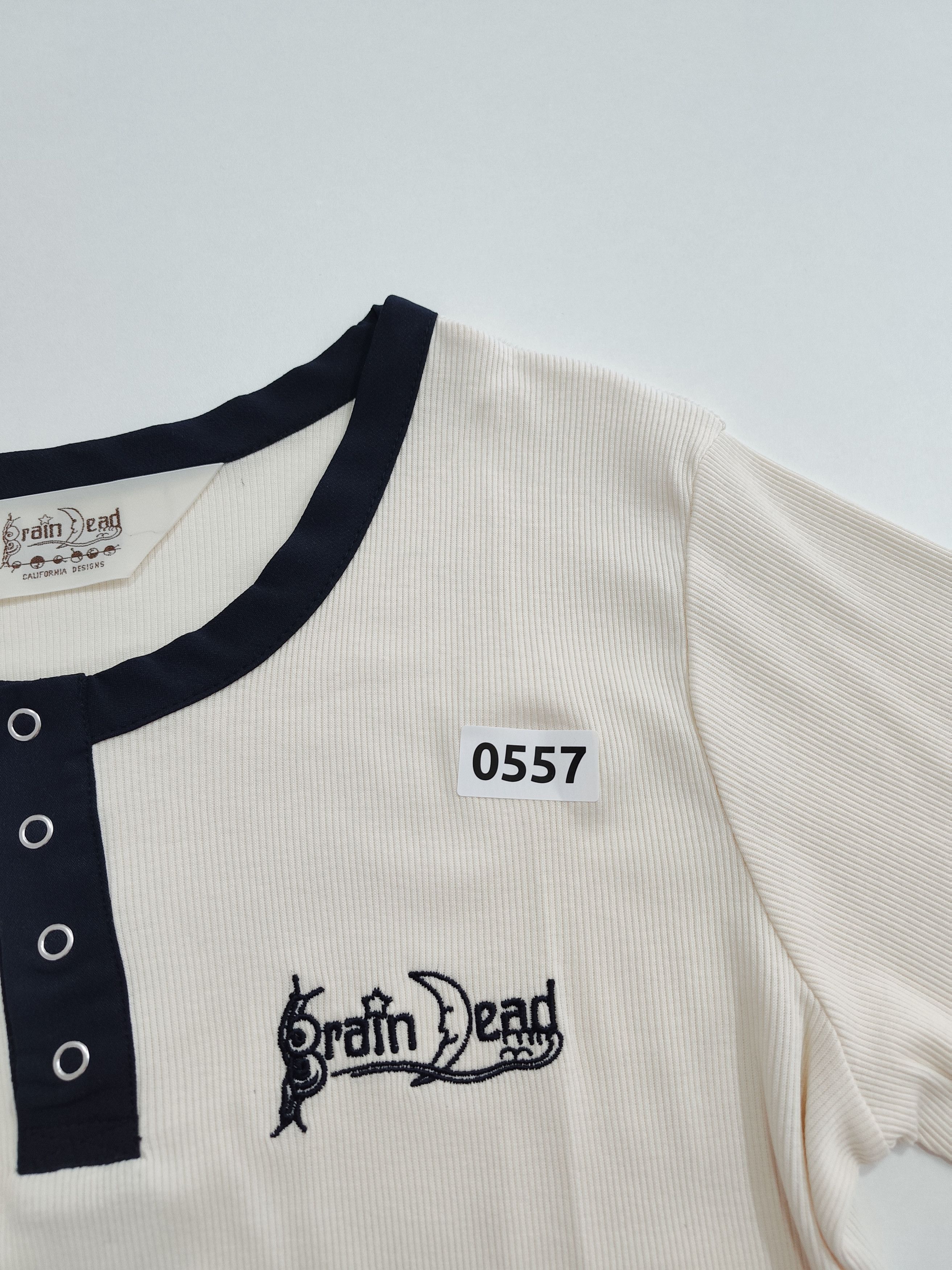 Brain Dead Brain dead "Ribbed Henley" Size L / US 10 / IT 46 - 7 Thumbnail