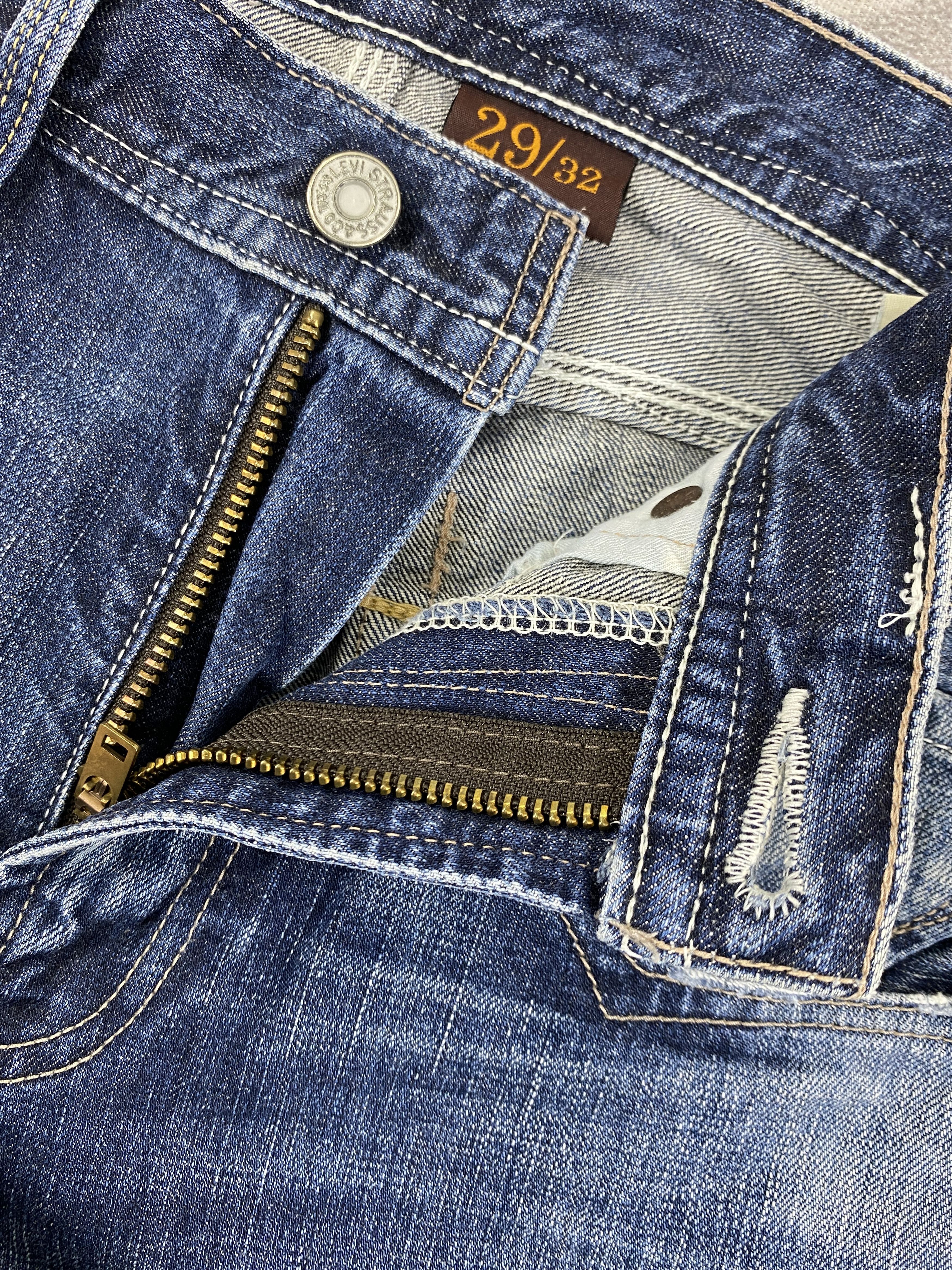 Levi's Distressed Blue Vintage Levi's 502 Jeans 30x31.5 - JN3588 Size US 30 / EU 46 - 6 Thumbnail
