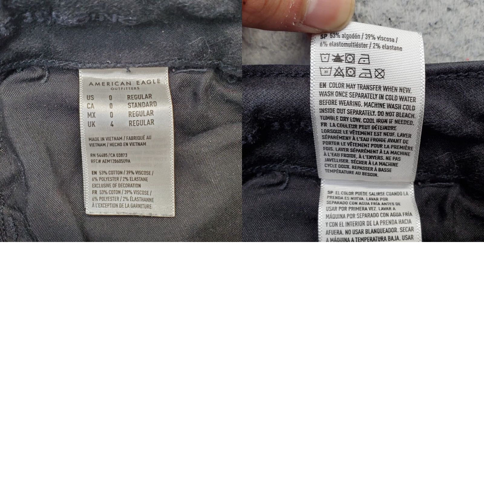 American Eagle Outfitters American Eagle Outfitters Jeans Women's 0 Black Denim Level Stretch Button Fly Jeans Size 25" / US 0 / IT 36 - 8 Thumbnail