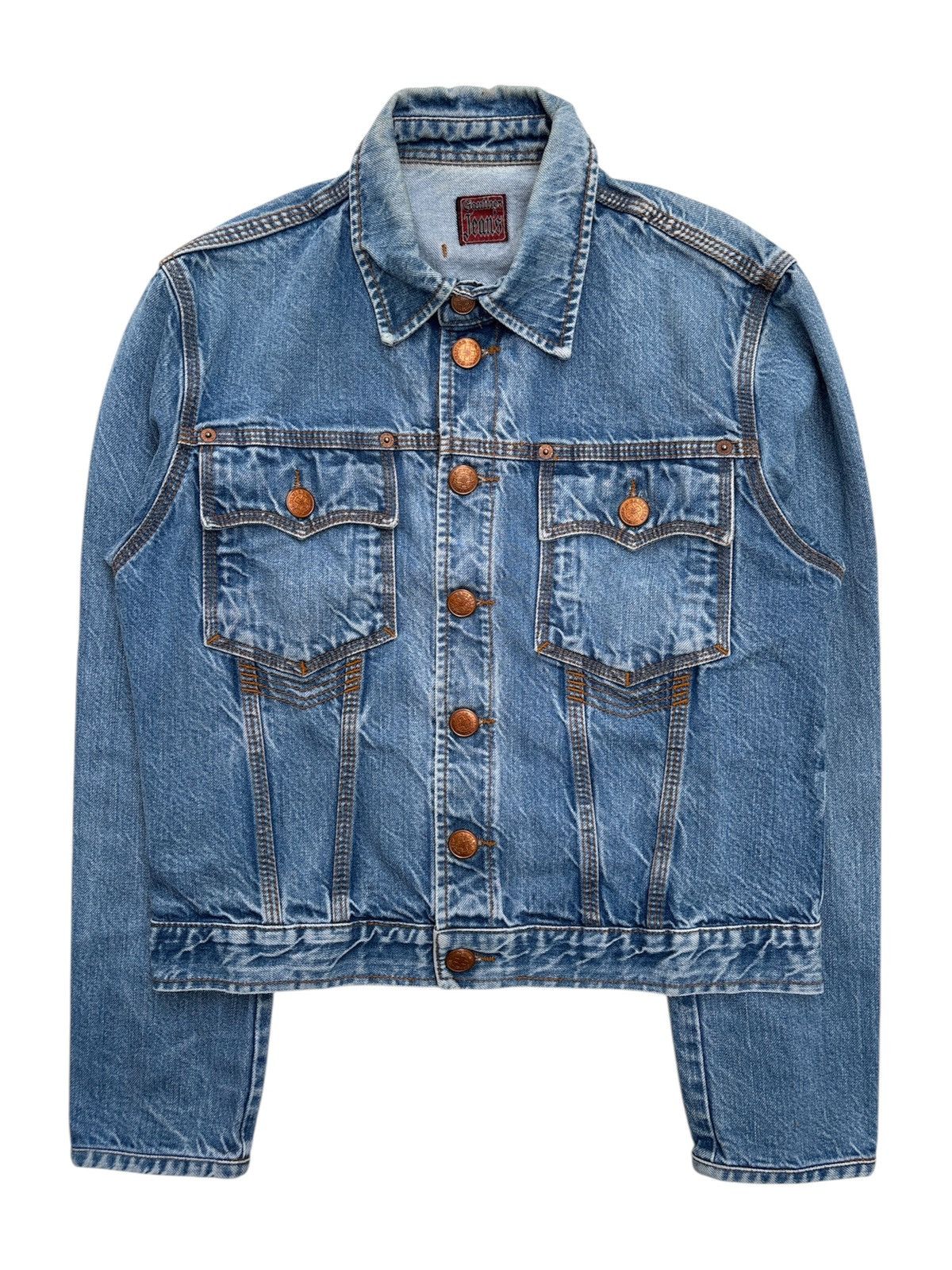 Jean Paul Gaultier 1990s Crop Trucker Denim Jacket Size US S / EU 44-46 / 1 - 1 Thumbnail