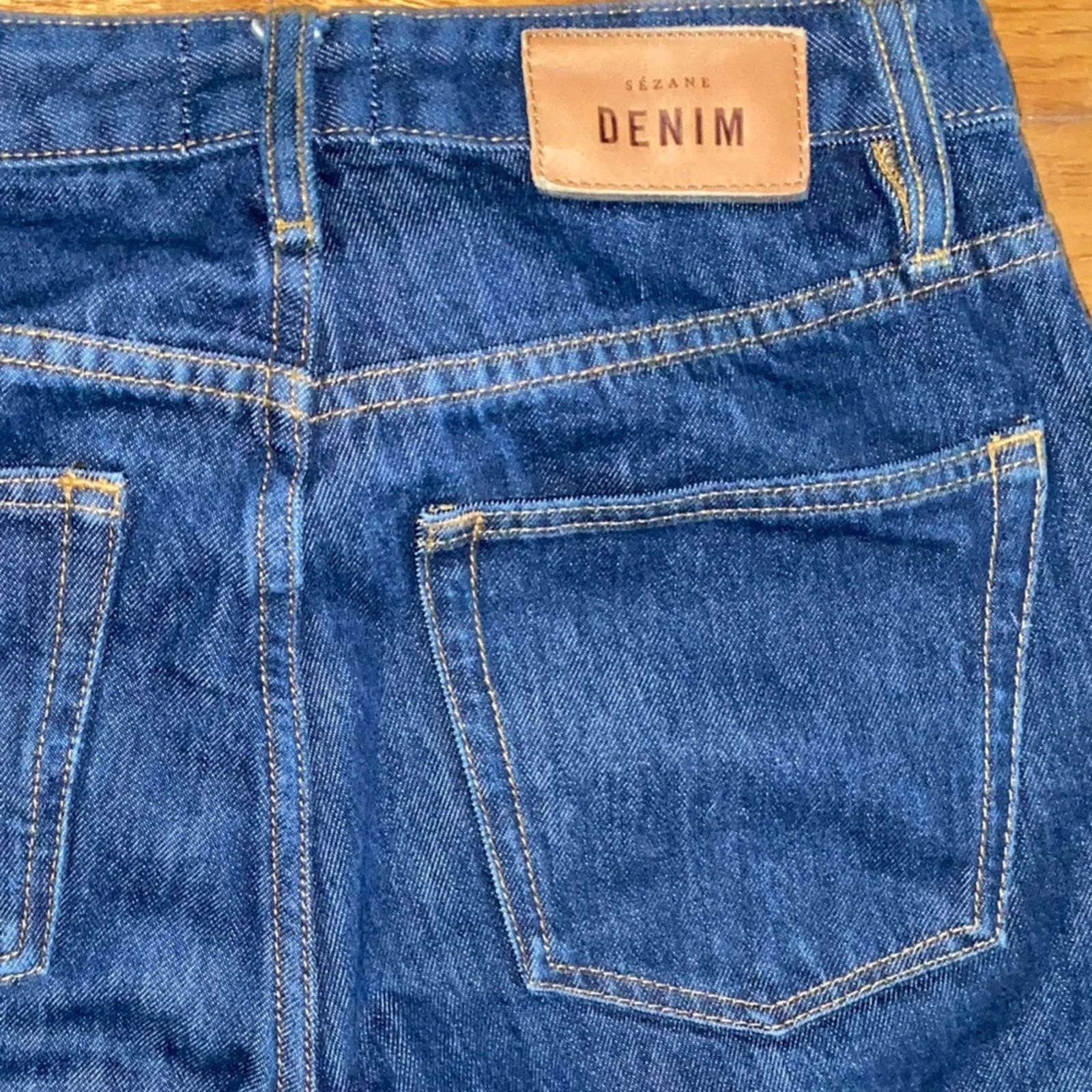 Sezane Sezane $228 Denim Slim Straight Jeans High Rise Women's 27 Size 27" / US 4 / IT 40 - 5 Thumbnail