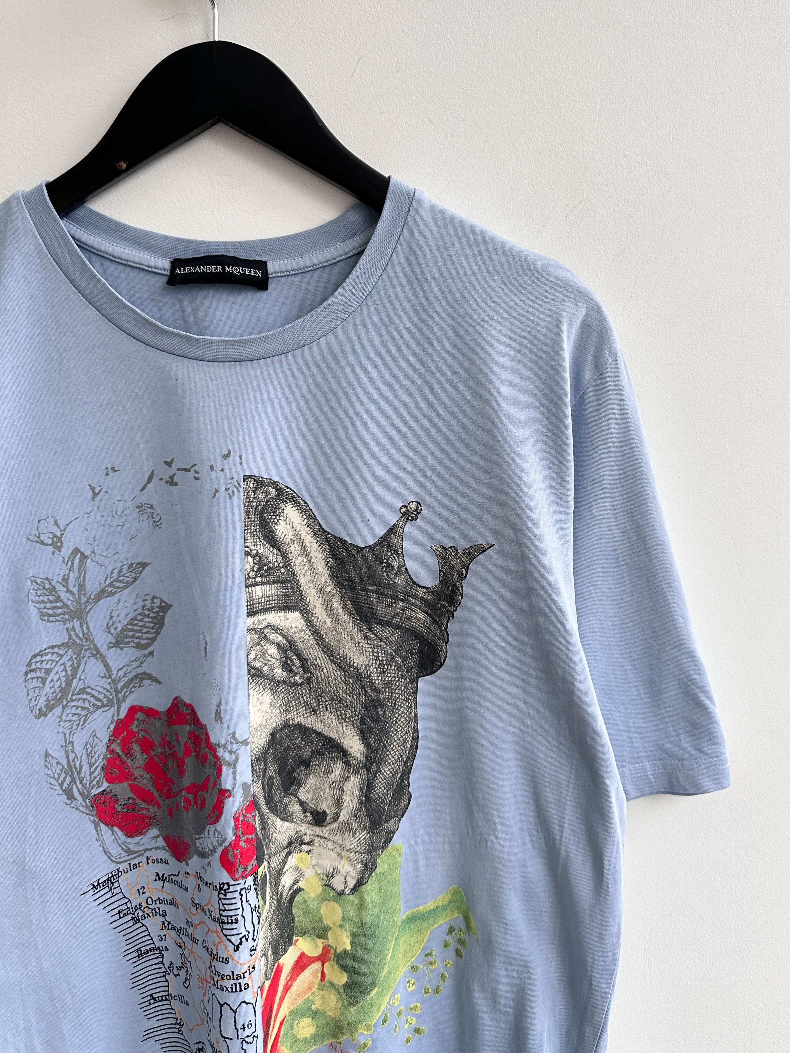 Alexander McQueen Alexander McQueen Blue Tee Shirt Size US XL / EU 56 / 4 - 3 Thumbnail