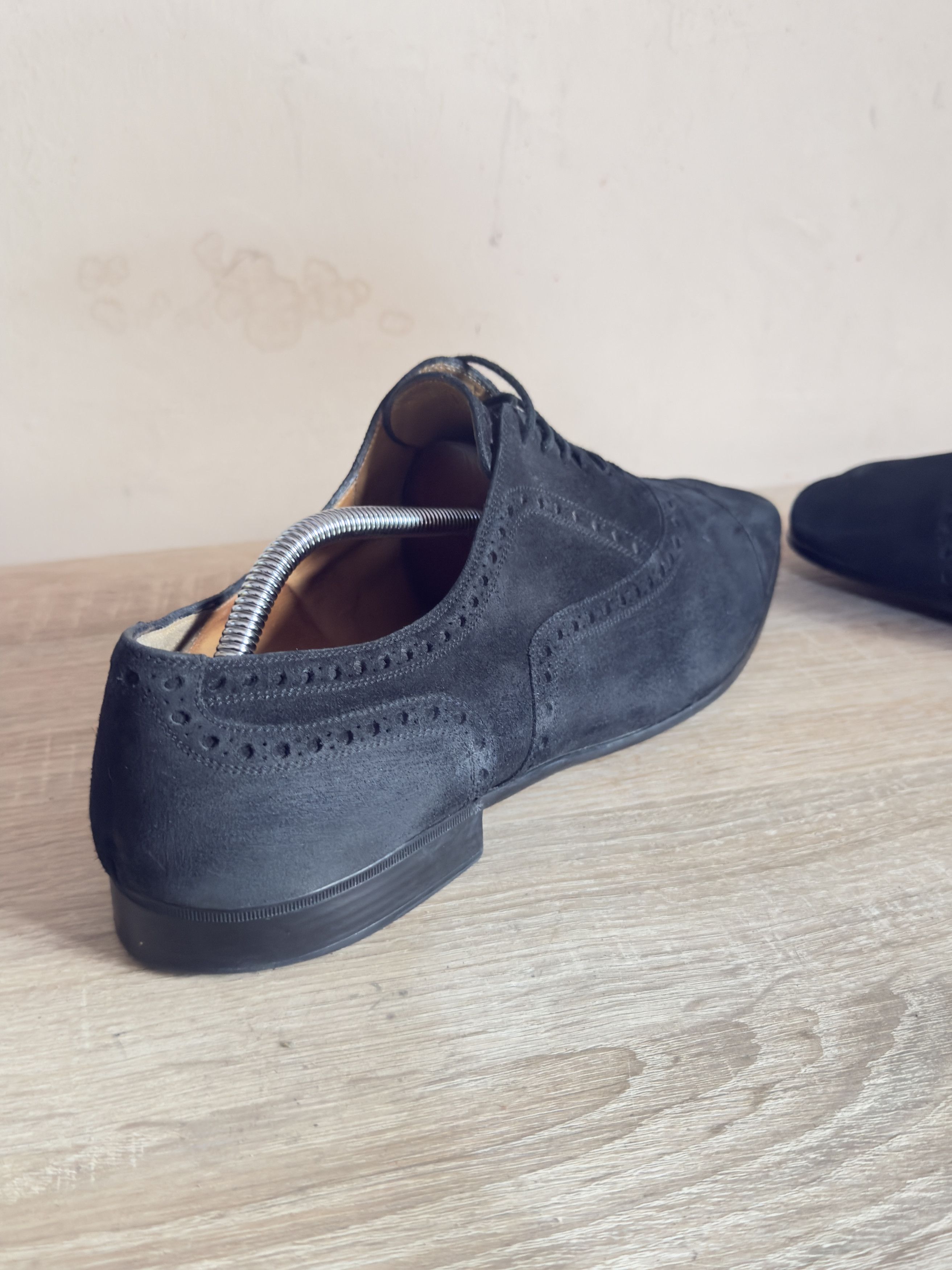 Gucci 🔥 Loafers gucci derby classic suede navy blue bamboo laces Size US 13 / EU 46 - 8 Thumbnail