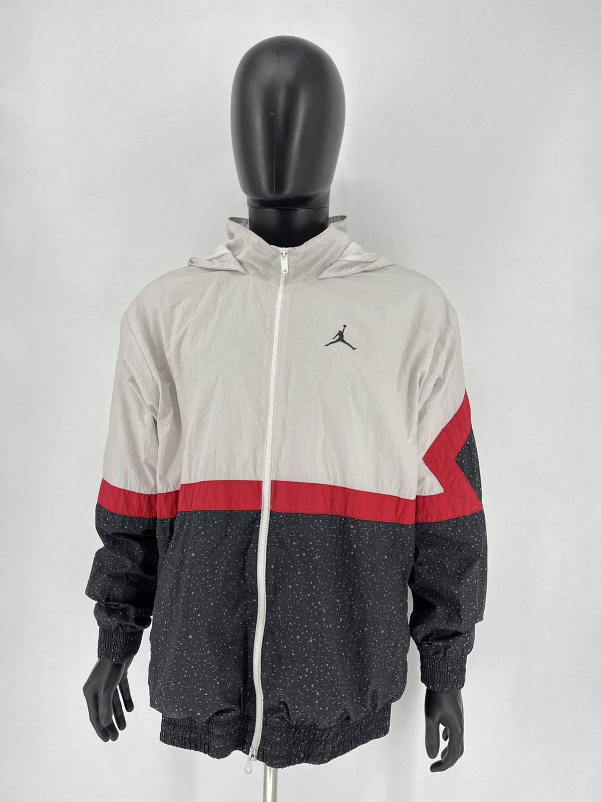 Jordan Brand × Vintage 90’S JORDAN VINTAGE AIR MAX DRILL NYLON HOODED JACKET Size US XL / EU 56 / 4 - 4 Thumbnail