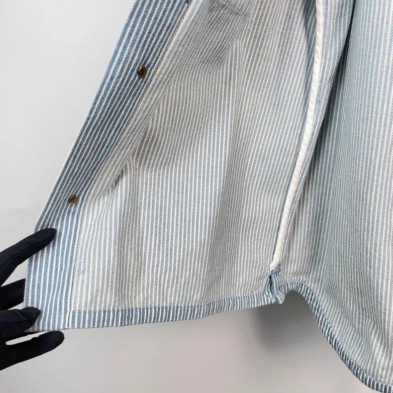 Louis Vuitton Louis Vuitton Blue ink stripe smudged logo shirt Size US L / EU 52-54 / 3 - 4 Thumbnail