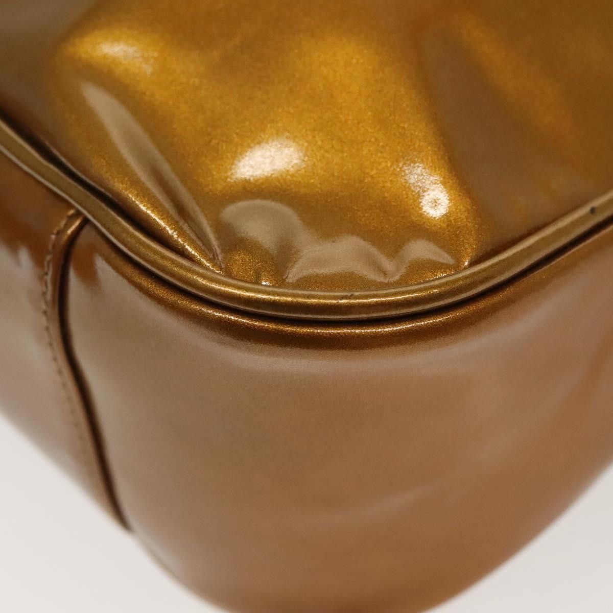 Gucci GUCCI Bamboo Hand Bag Patent Leather Gold 001 1705 001 1705 Size ONE SIZE - 13 Thumbnail