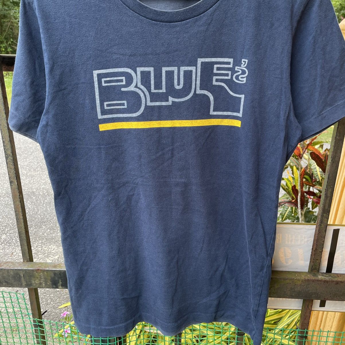 Blue Blue Japan 🔥🇯🇵Vintage Blue Blue Japan Big Logo Spellout Sun Faded Tee Size US M / EU 48-50 / 2 - 5 Thumbnail