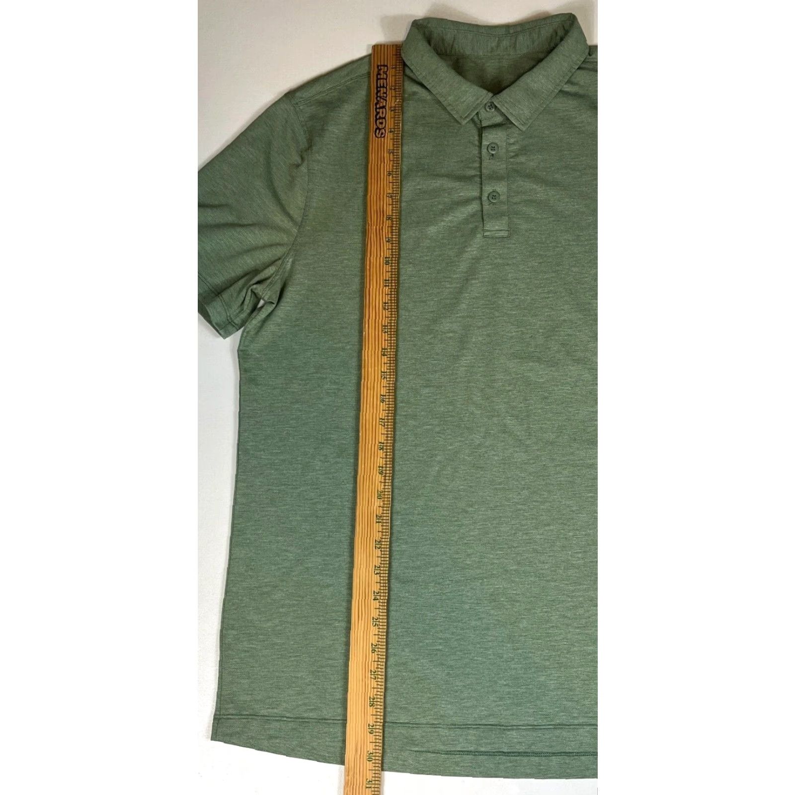 Lululemon Lululemon Men's Performance Polo Shirt Green Sz L Size US L / EU 52-54 / 3 - 7 Thumbnail