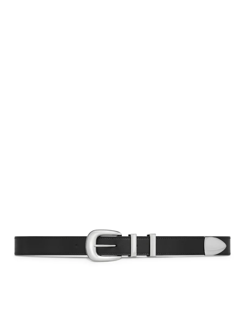 Celine CELINE $660 Black Medium Western Belt New & Authentic Size ONE SIZE - 3 Thumbnail